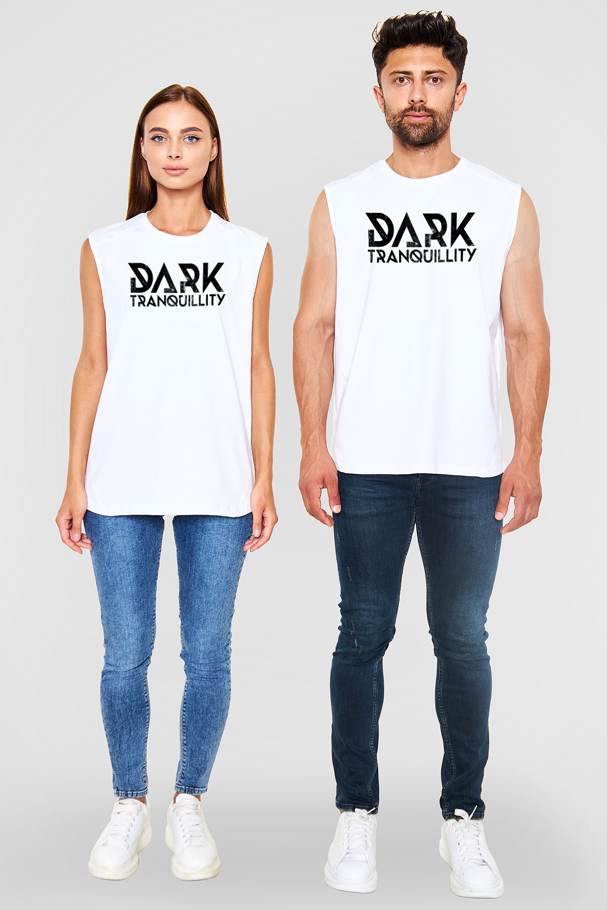 Dark Tranquillity Beyaz Unisex Kolsuz Tişört
