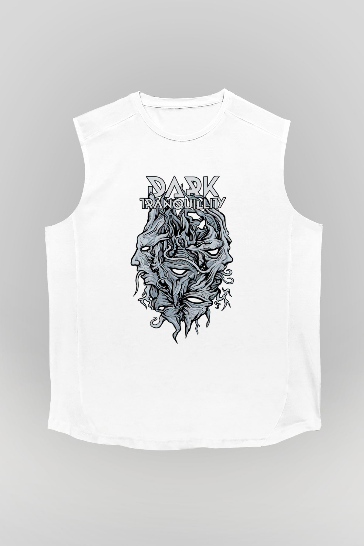 Dark Tranquillity Beyaz Unisex Kolsuz Tişört