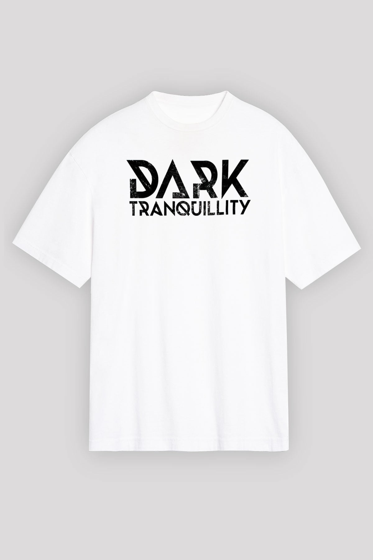 Dark Tranquillity Beyaz Unisex Oversize Tişört T-Shirt