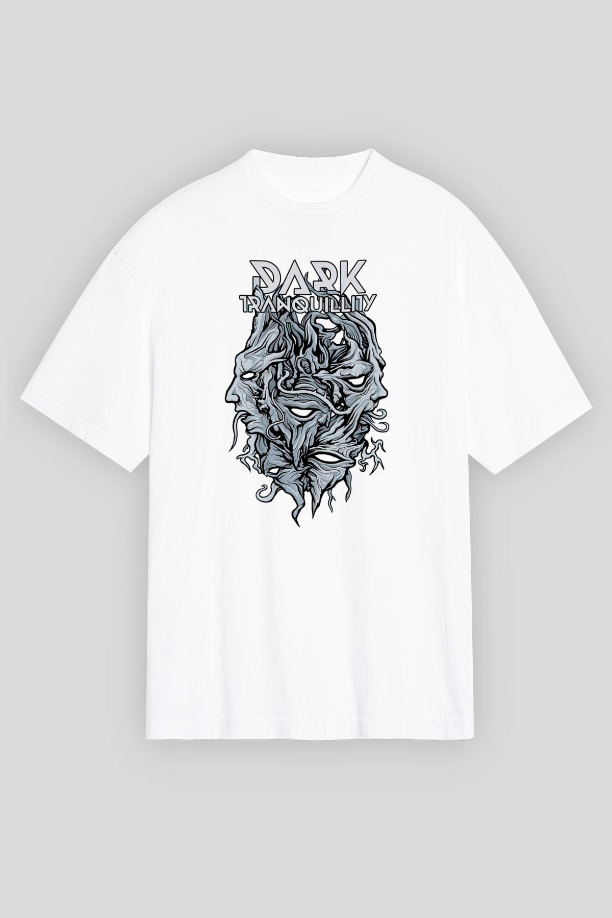 Dark Tranquillity Beyaz Unisex Tişört T-Shirt - TişörtFabrikası