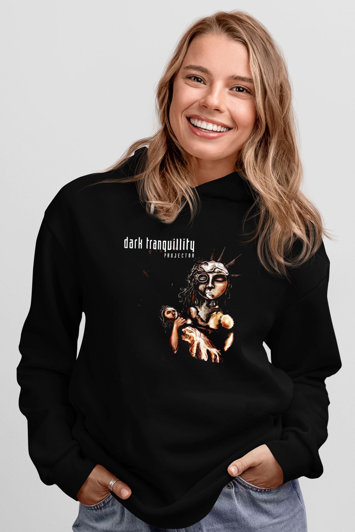 Dark Tranquillity Siyah Unisex Kapüşonlu Sweatshirt