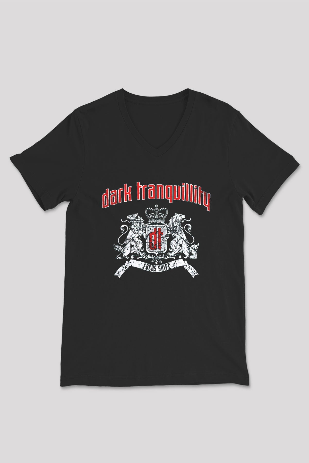 Dark Tranquillity Siyah Unisex V Yaka Tişört T-Shirt