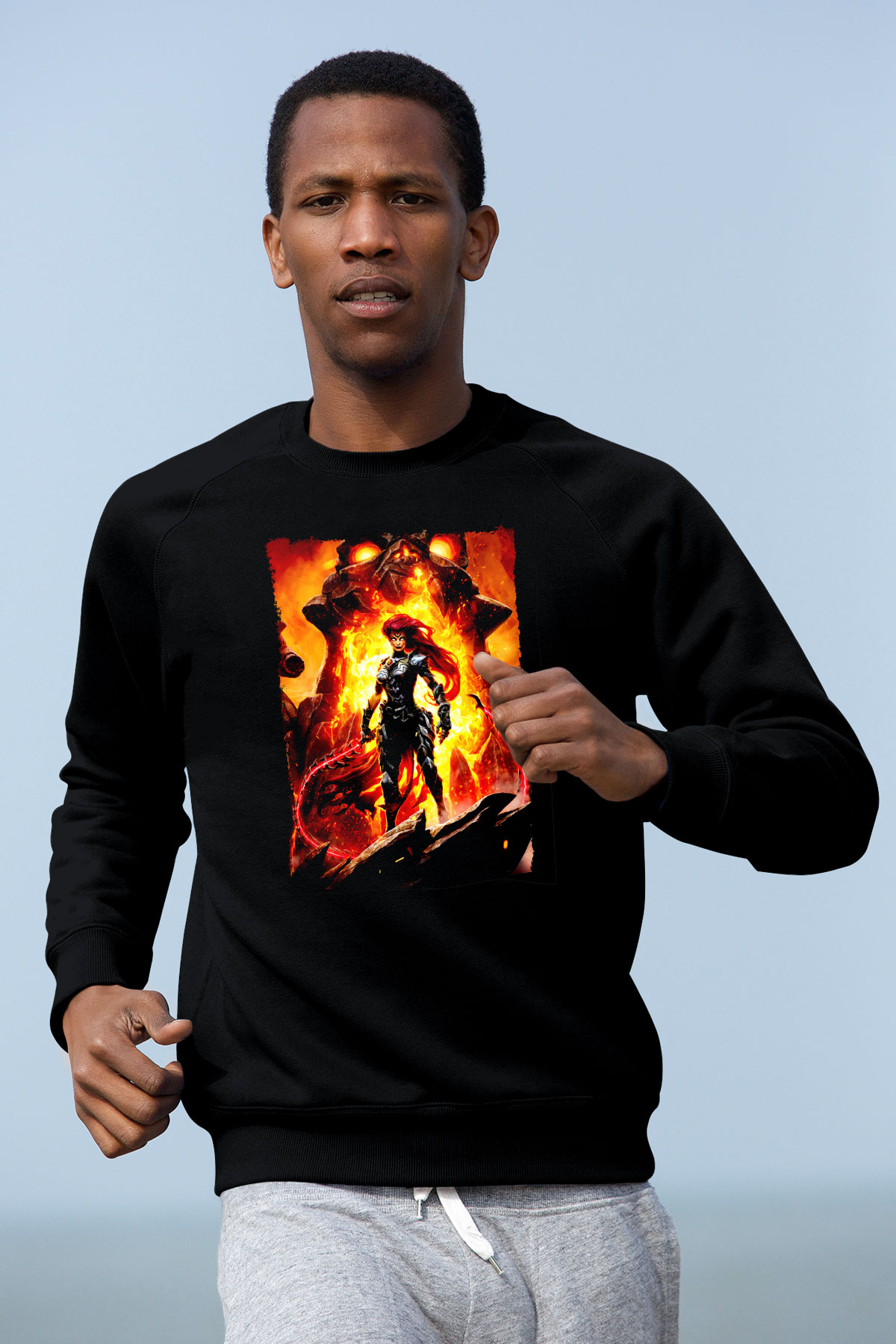 Darksiders Siyah Unisex Sweatshirt