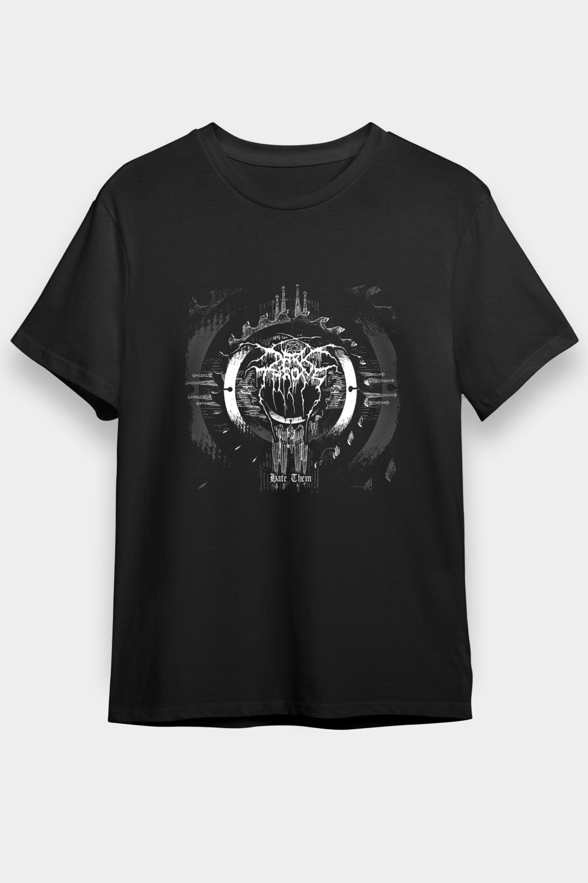 Darkthrone Baskılı Unisex Siyah Tişört