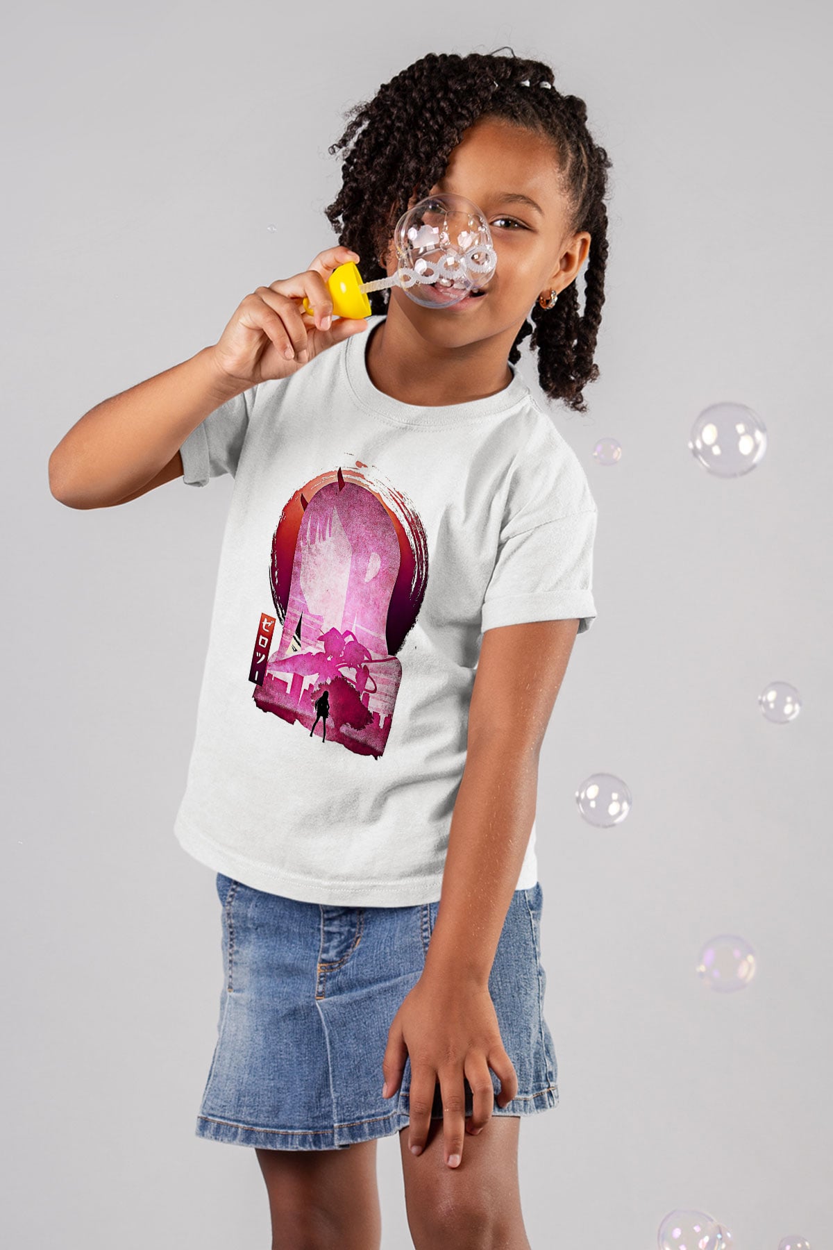 Darling İn The Franxx Baskılı Beyaz Unisex Beyaz Çocuk Tişört - Tshirt