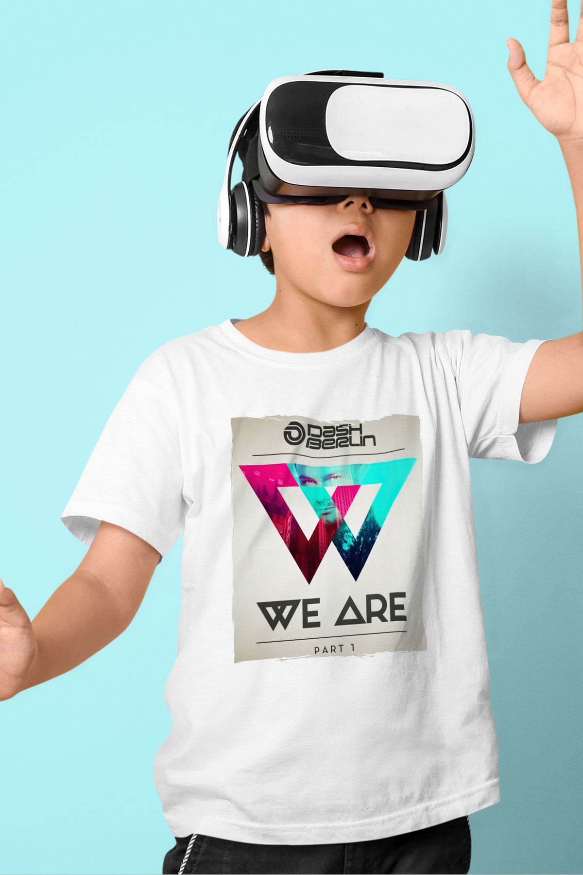 Dash Berlin Beyaz Unisex Çocuk Tişört