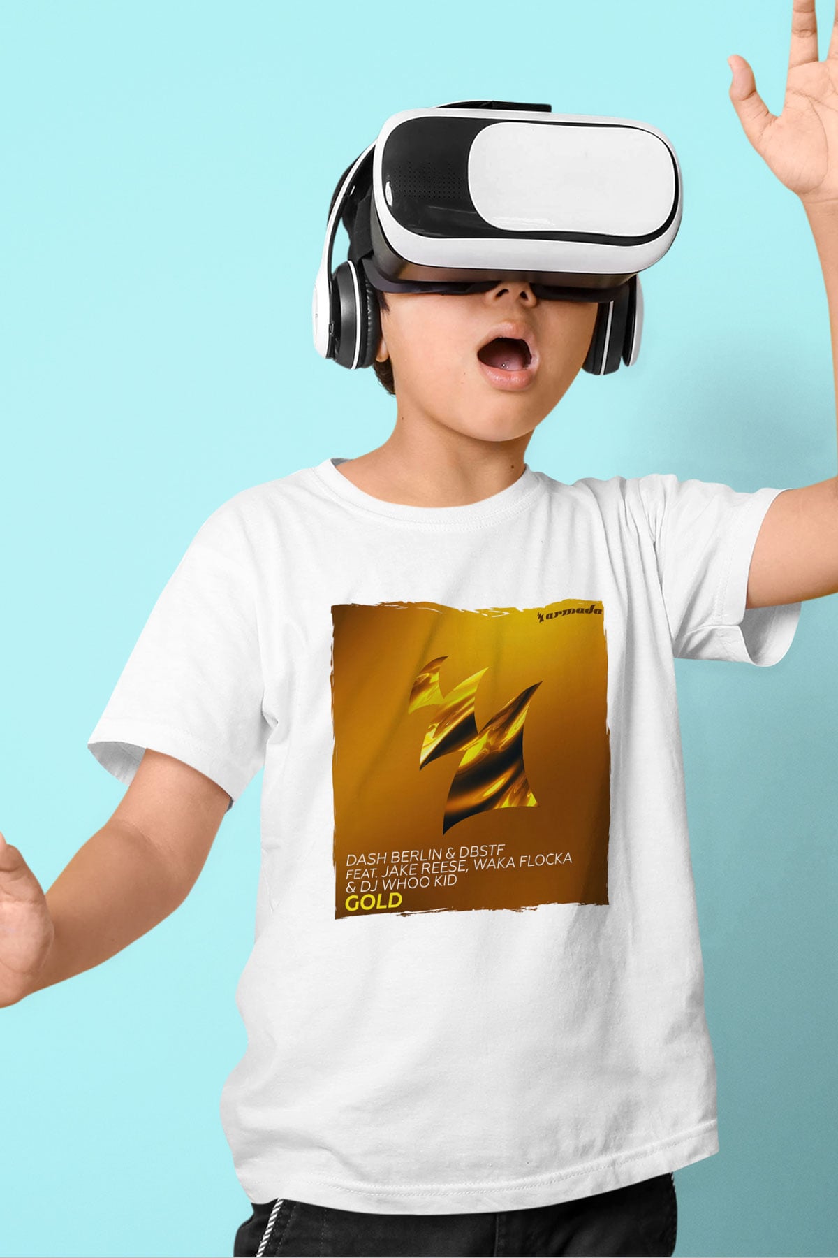 Dash Berlin Beyaz Unisex Çocuk Tişört