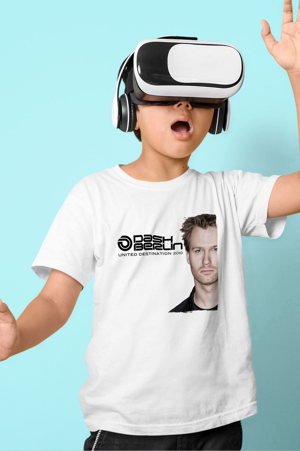 Dash Berlin Beyaz Unisex Çocuk Tişört