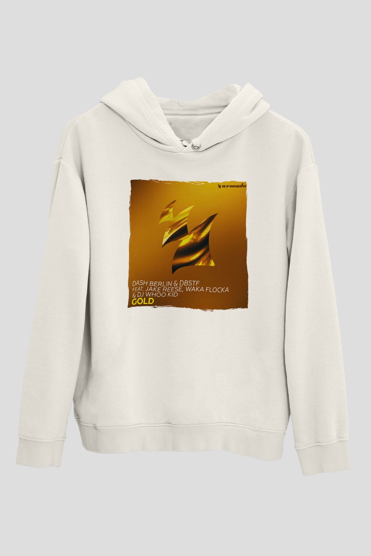 Dash Berlin Beyaz Unisex Kapüşonlu Sweatshirt