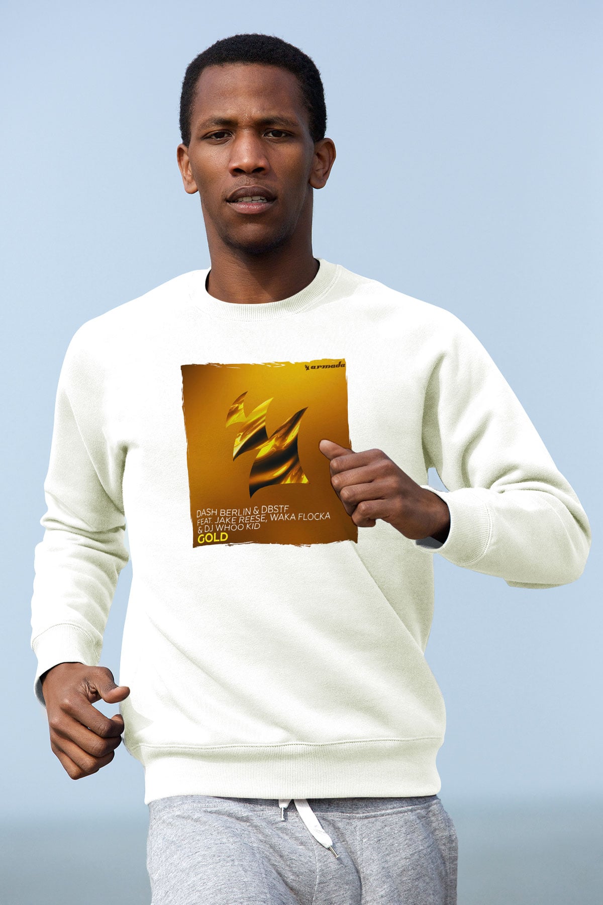 Dash Berlin Beyaz Unisex Sweatshirt