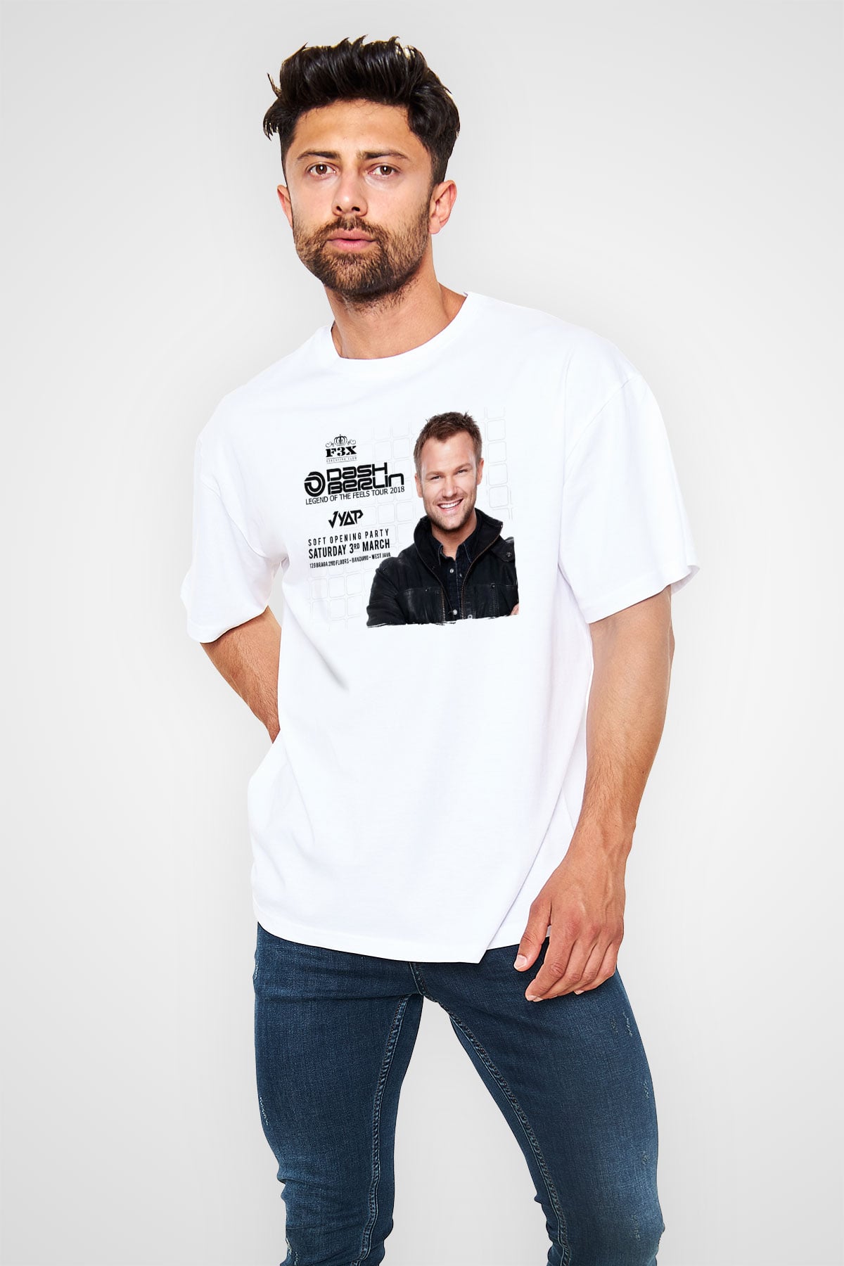 Dash Berlin Beyaz Unisex Tişört T-Shirt - TişörtFabrikası