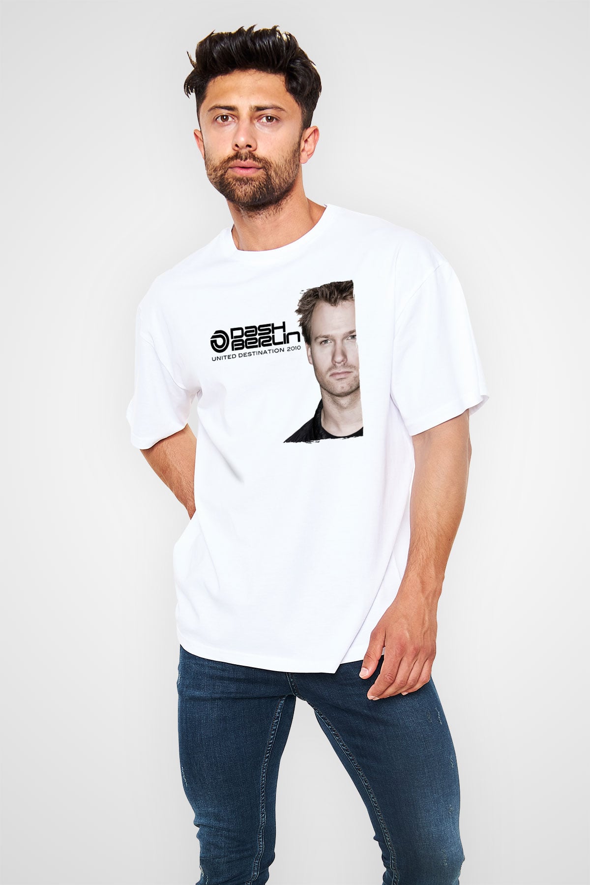 Dash Berlin Beyaz Unisex Tişört T-Shirt - TişörtFabrikası