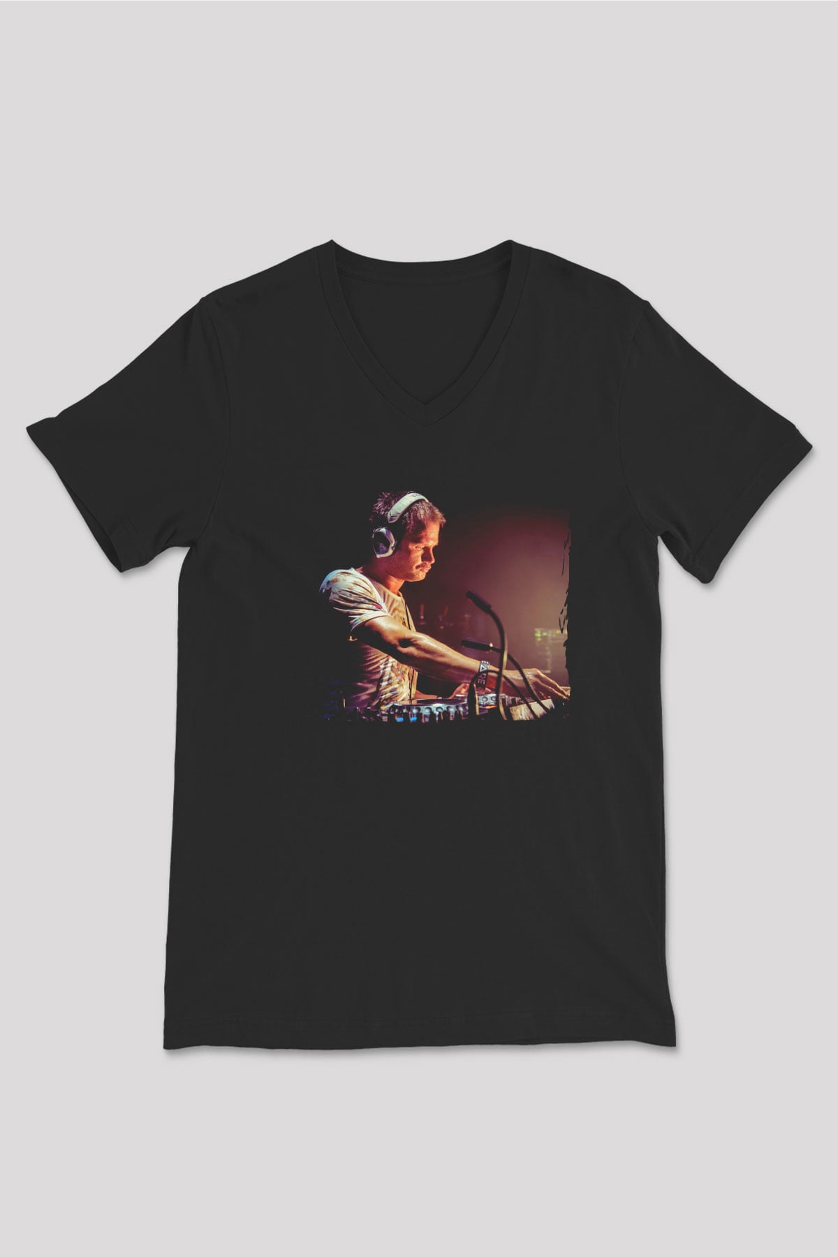 Dash Berlin Siyah Unisex V Yaka Tişört