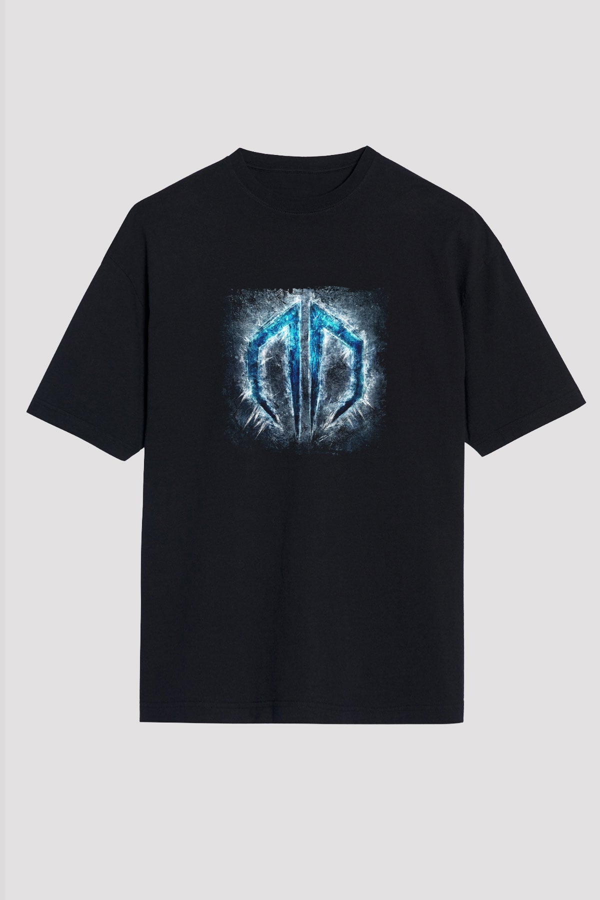 Datsik Baskılı Unisex Oversize Siyah Tişört