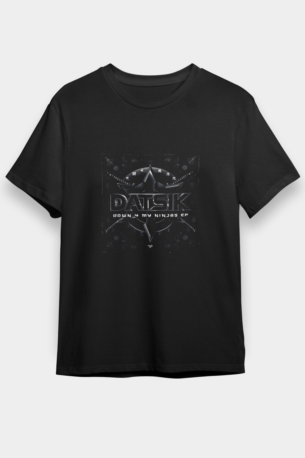 Datsik Baskılı Unisex Siyah Tişört