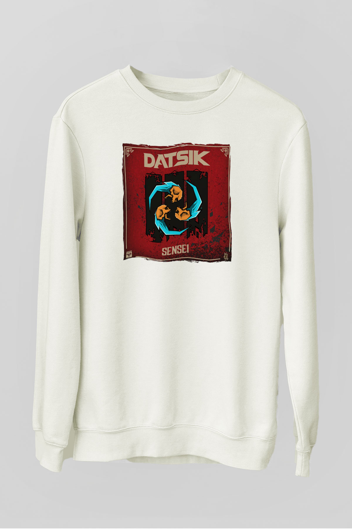 Datsik Beyaz Unisex Sweatshirt