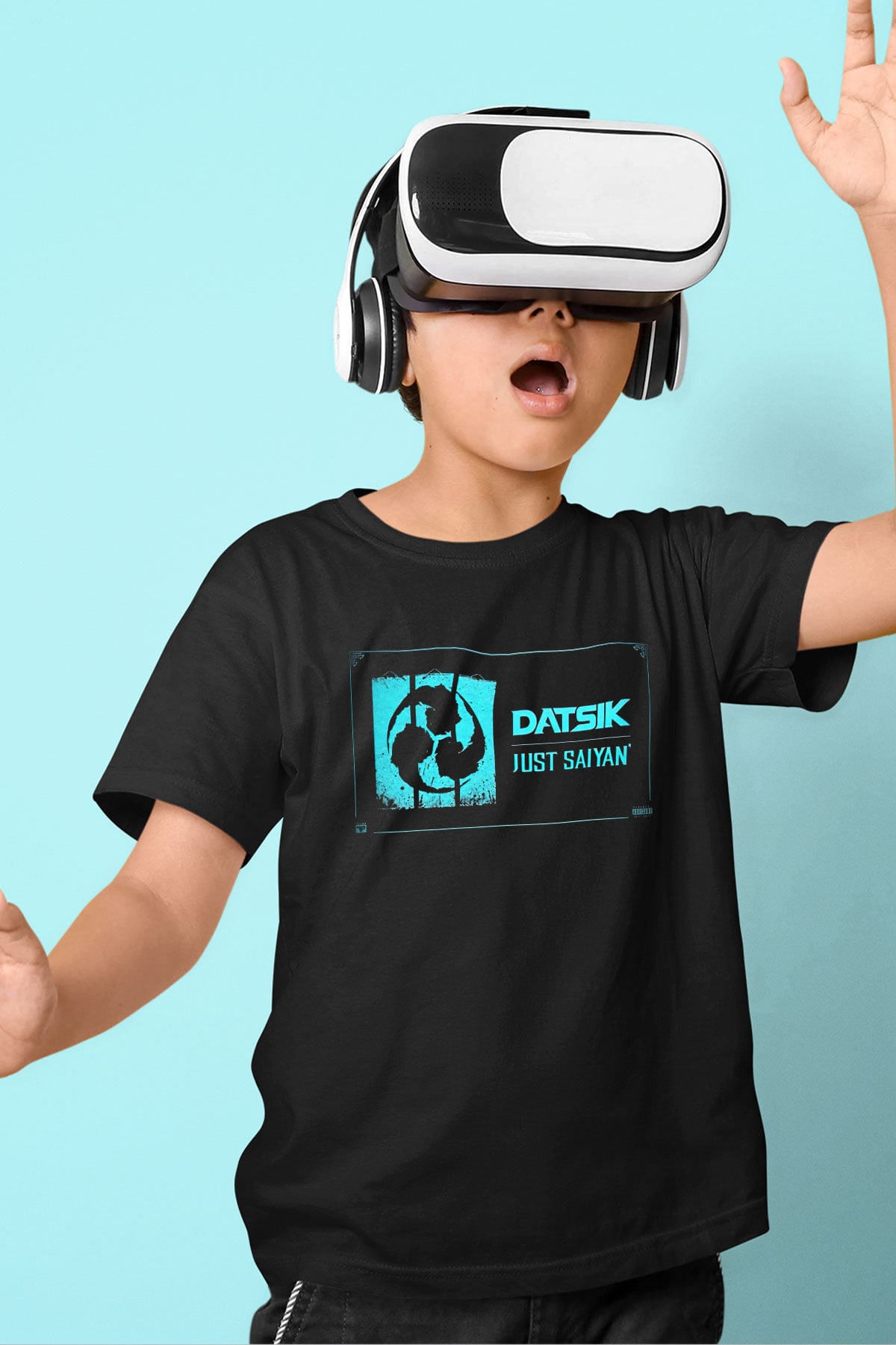 Datsik Siyah Unisex Çocuk Tişört