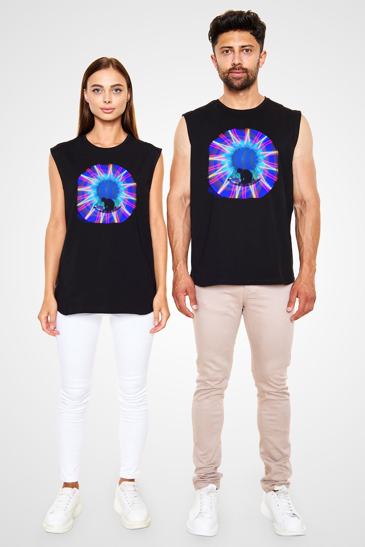 Datsik Siyah Unisex Kolsuz Tişört