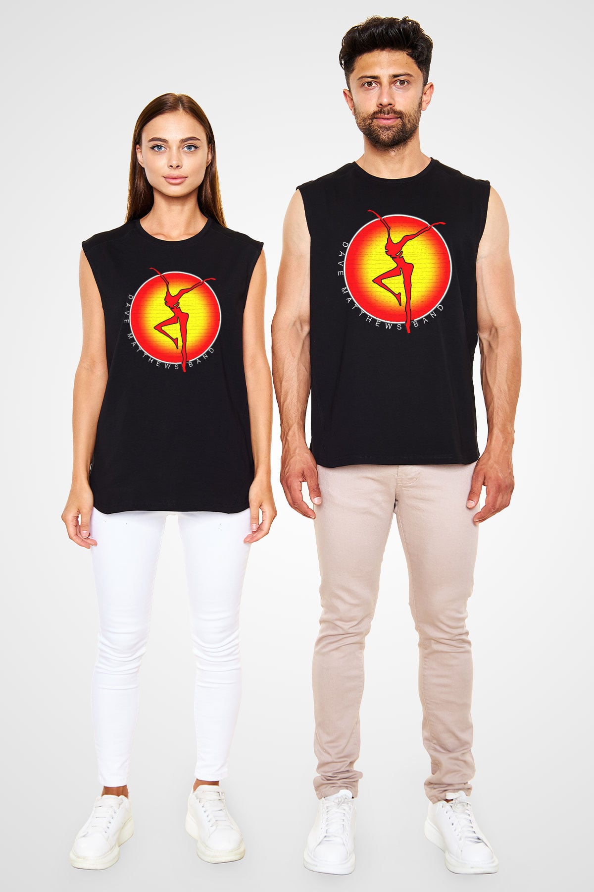 Dave Matthews Band Siyah Unisex Kolsuz Tişört
