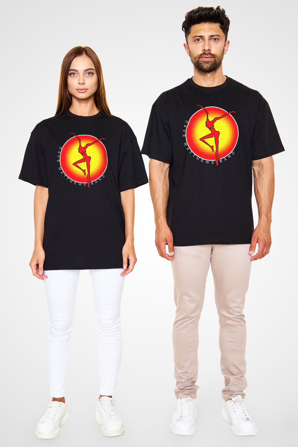 Dave Matthews Band Siyah Unisex Oversize Tişört T-Shirt