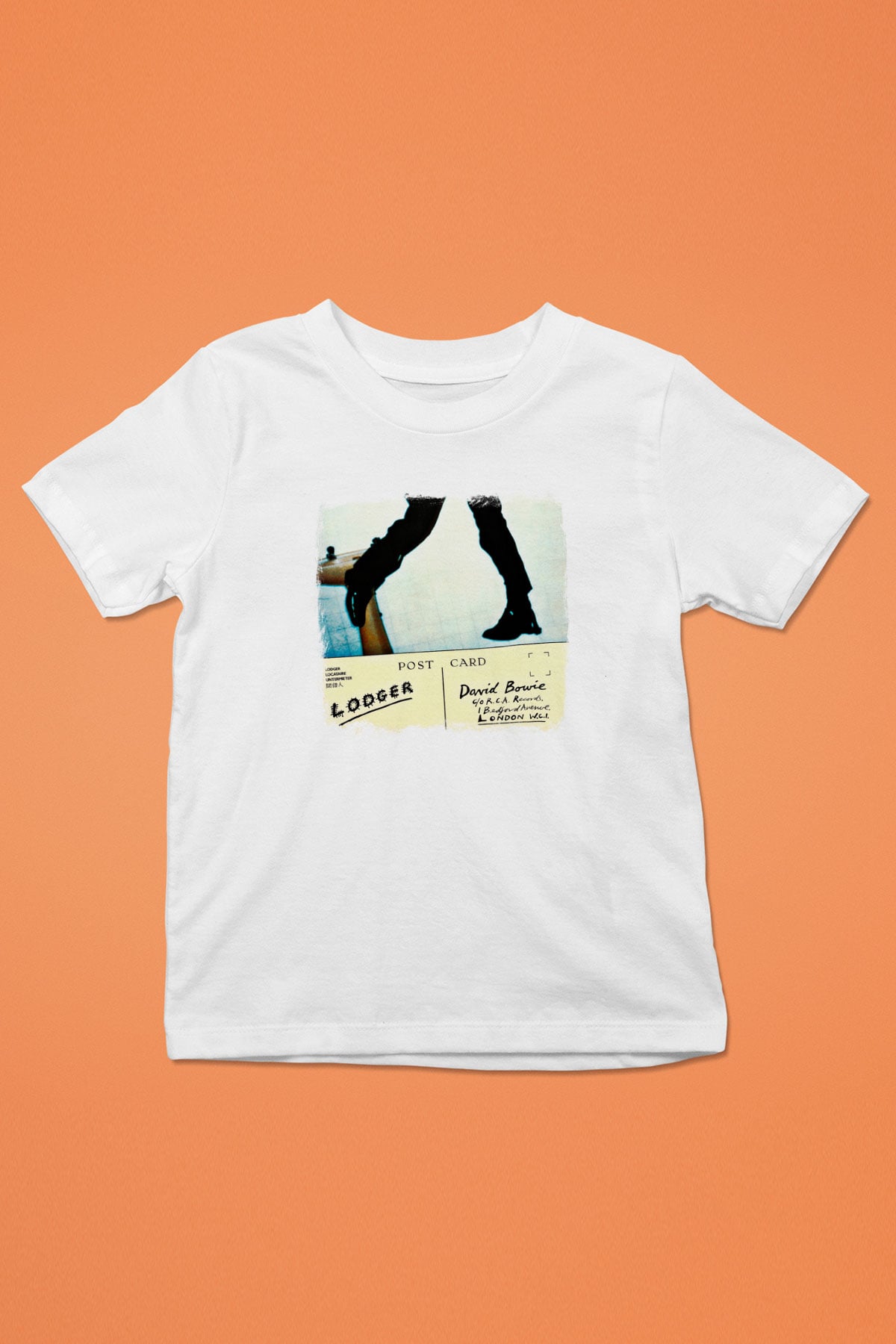 David Bowie Baskılı Unisex Beyaz Çocuk Tişört