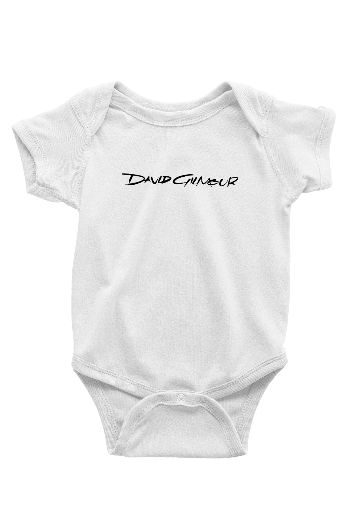 David Gilmour Baskılı Beyaz Unisex Bebek Body - Zıbın