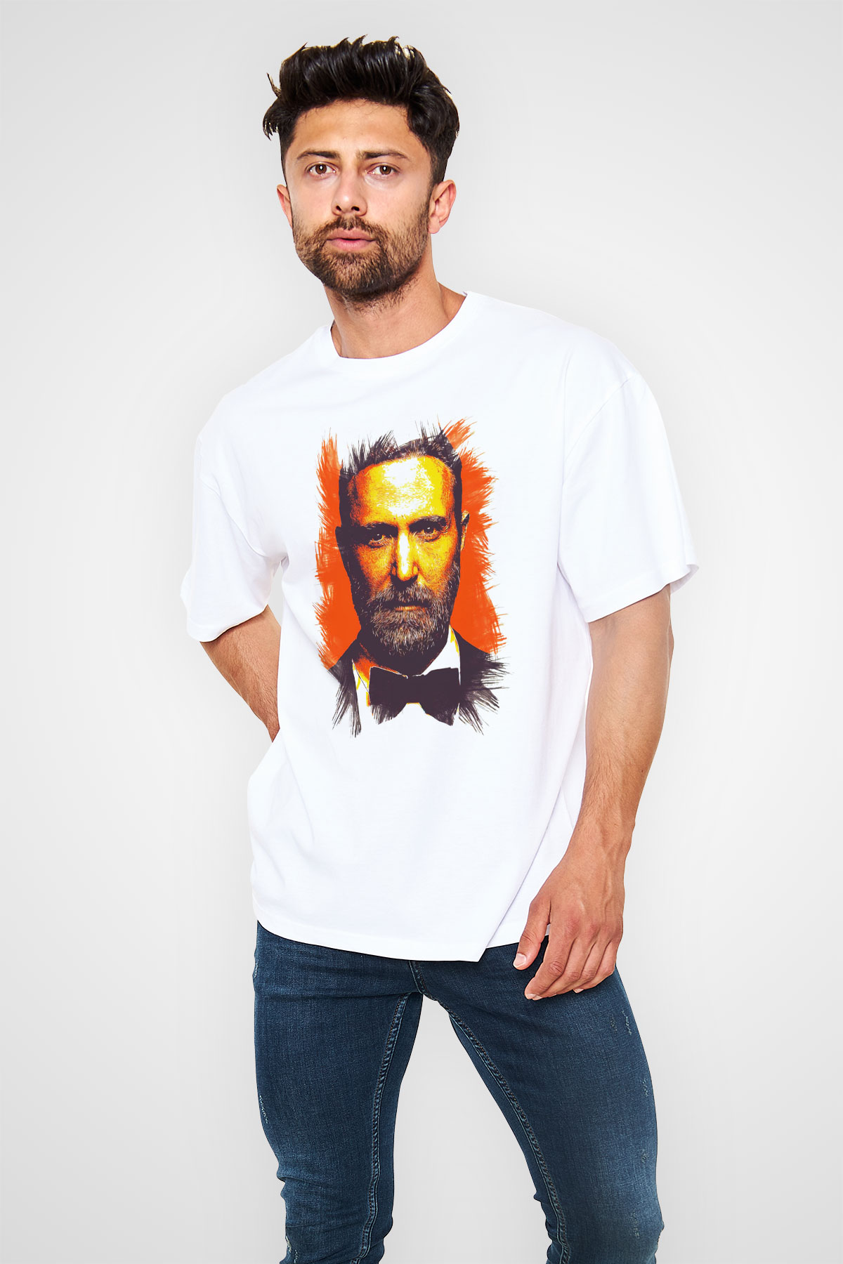 David Guetta Beyaz Unisex Tişört T-Shirt - TişörtFabrikası