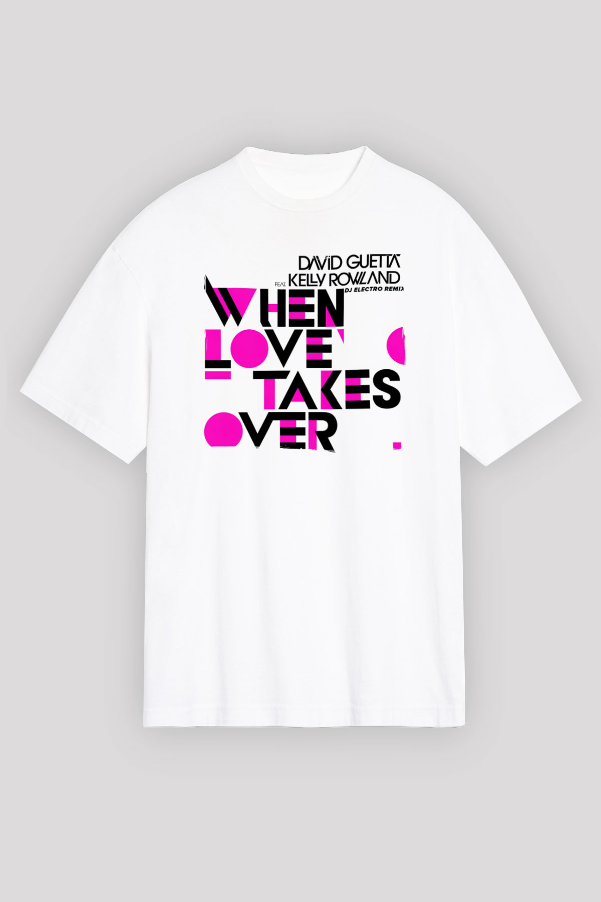 David Guetta Beyaz Unisex Tişört T-Shirt - TişörtFabrikası