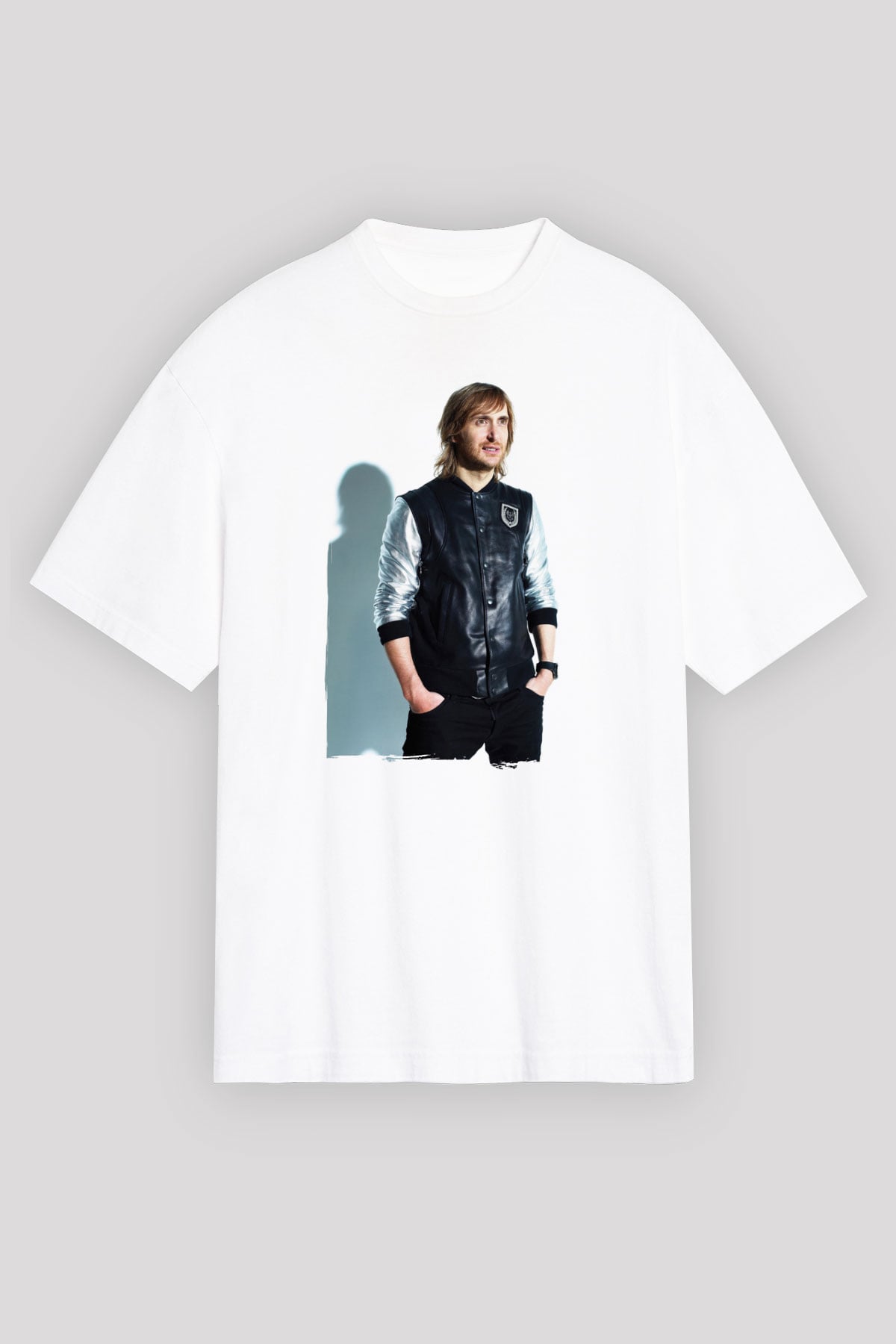 David Guetta Beyaz Unisex Tişört T-Shirt - TişörtFabrikası