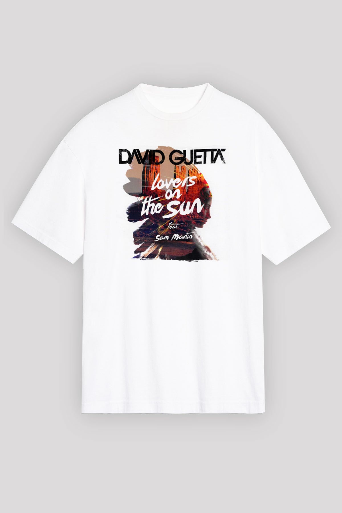 David Guetta Beyaz Unisex Tişört T-Shirt - TişörtFabrikası