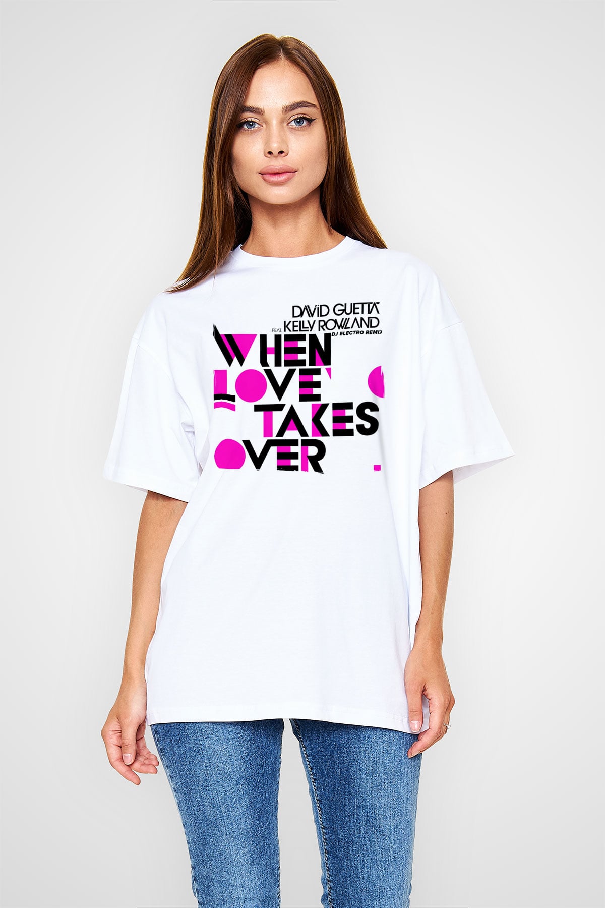 David Guetta Beyaz Unisex Tişört T-Shirt - TişörtFabrikası