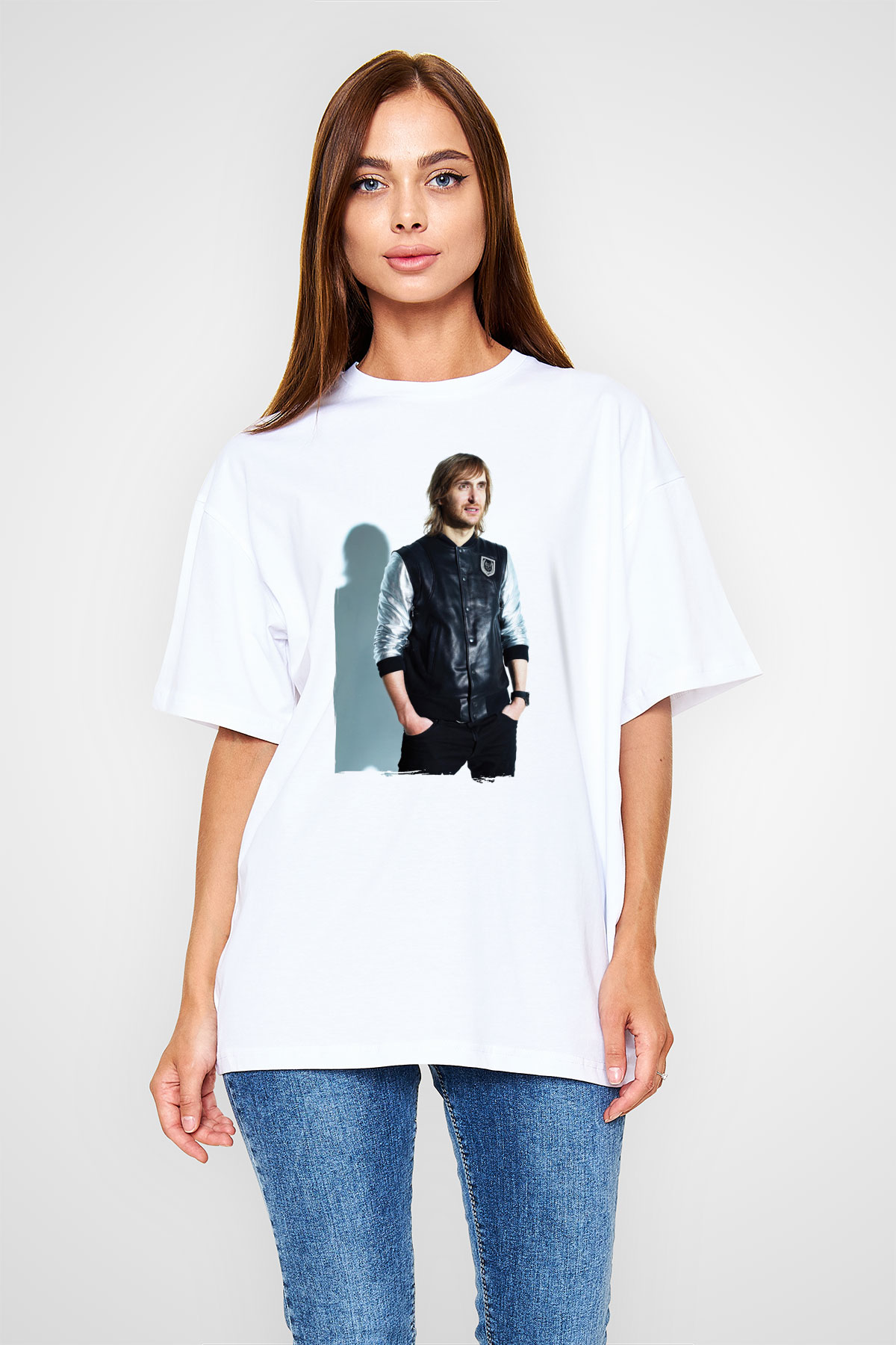 David Guetta Beyaz Unisex Tişört T-Shirt - TişörtFabrikası