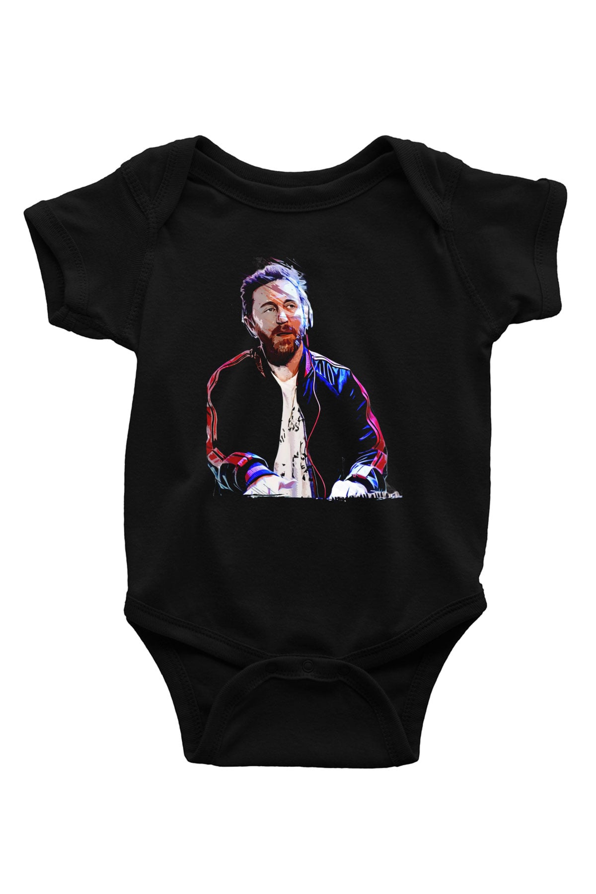 David Guetta Siyah Bebek Body - Zıbın