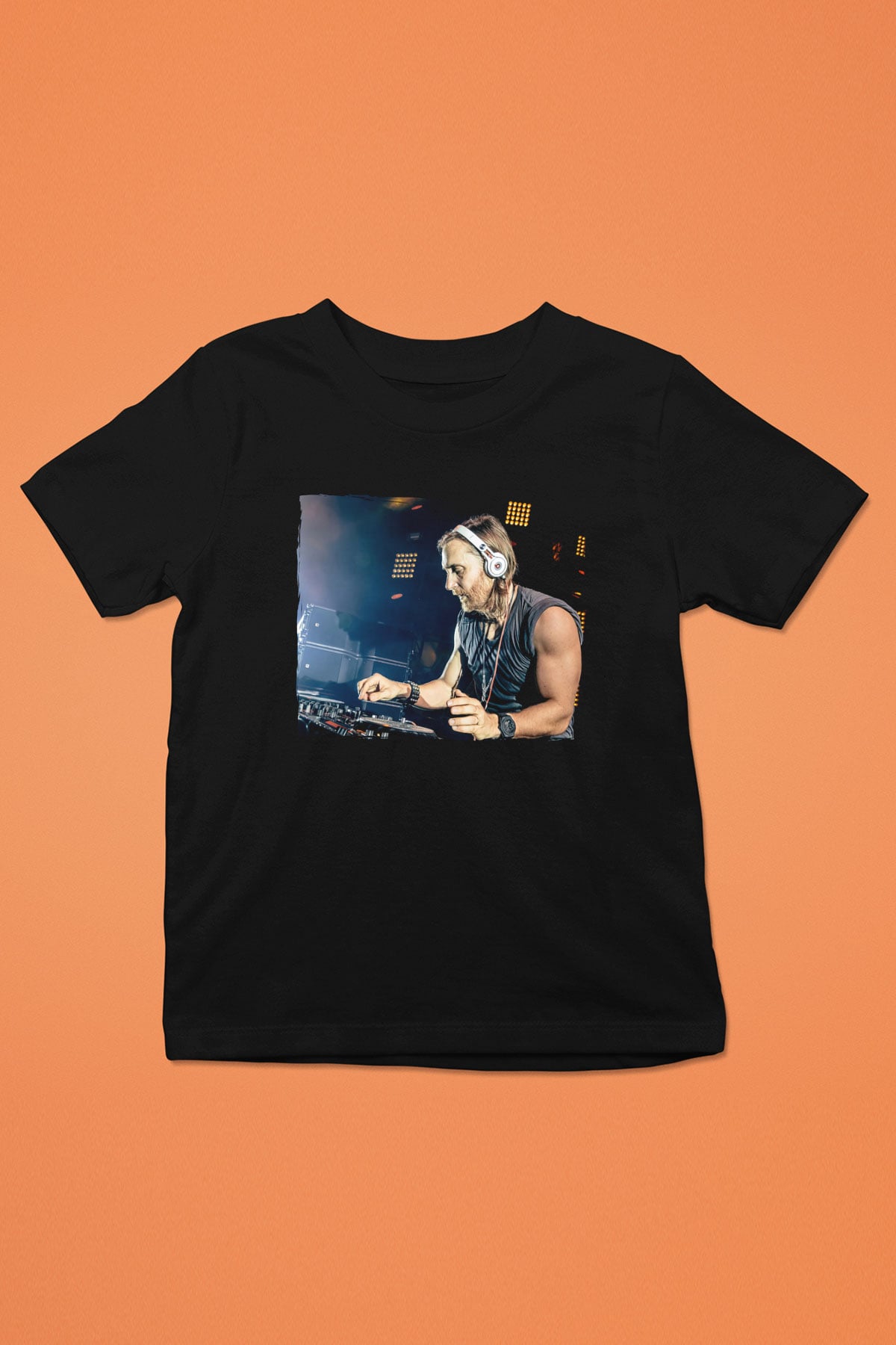 David Guetta Siyah Unisex Çocuk Tişört