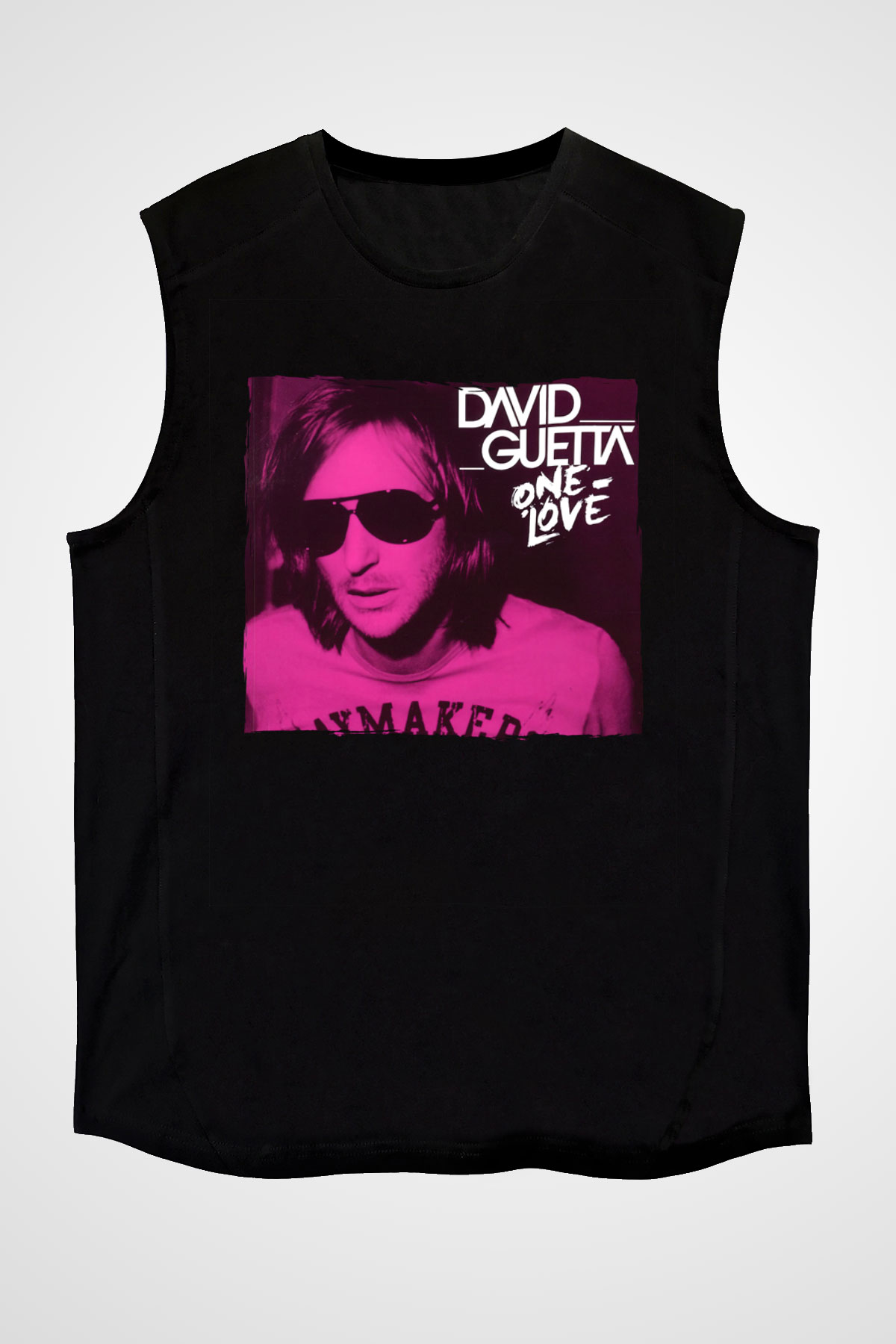 David Guetta Siyah Unisex Kolsuz Tişört