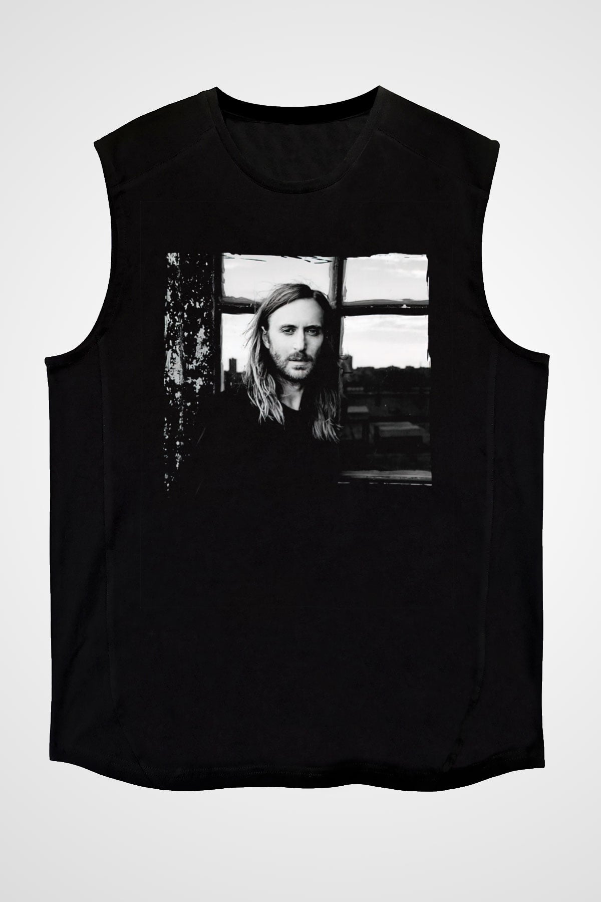 David Guetta Siyah Unisex Kolsuz Tişört