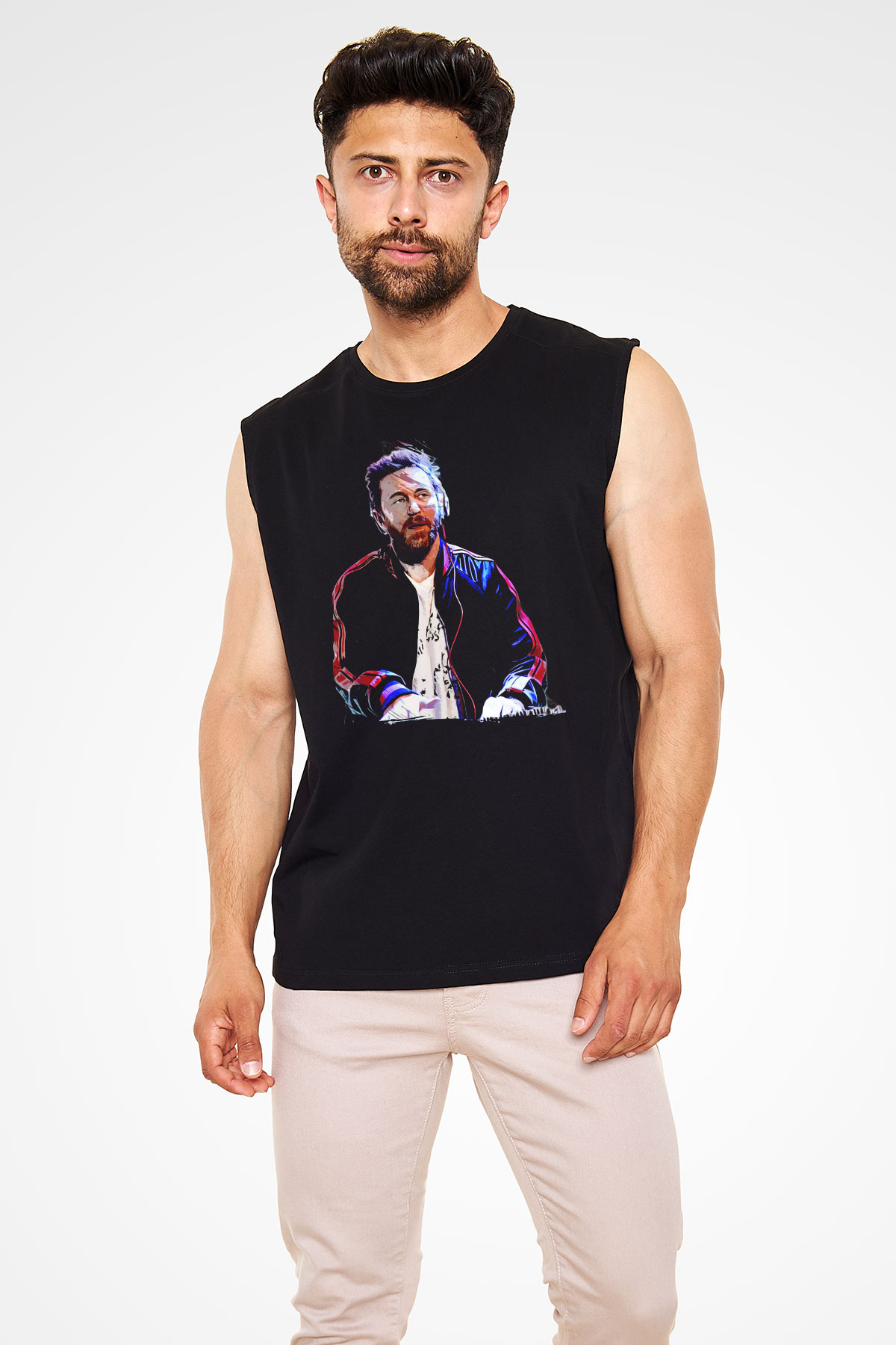 David Guetta Siyah Unisex Kolsuz Tişört