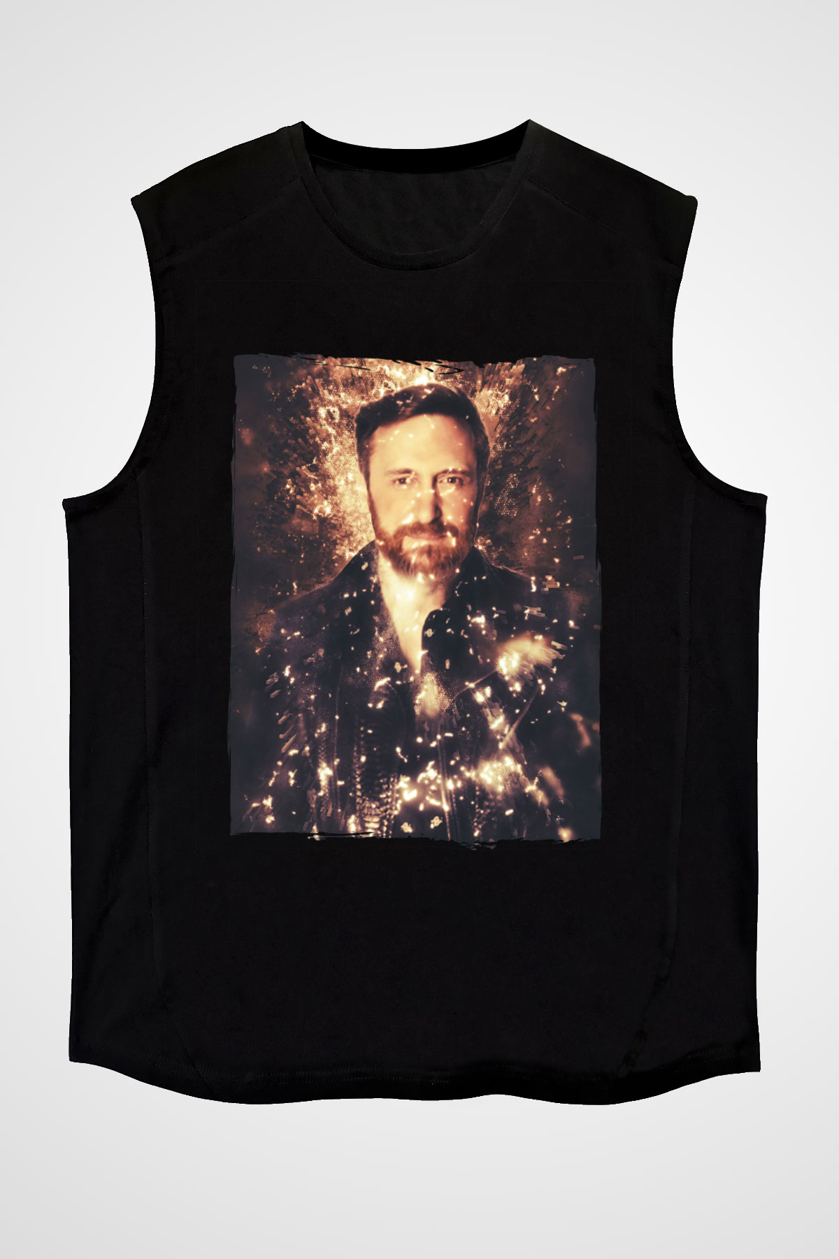David Guetta Siyah Unisex Kolsuz Tişört