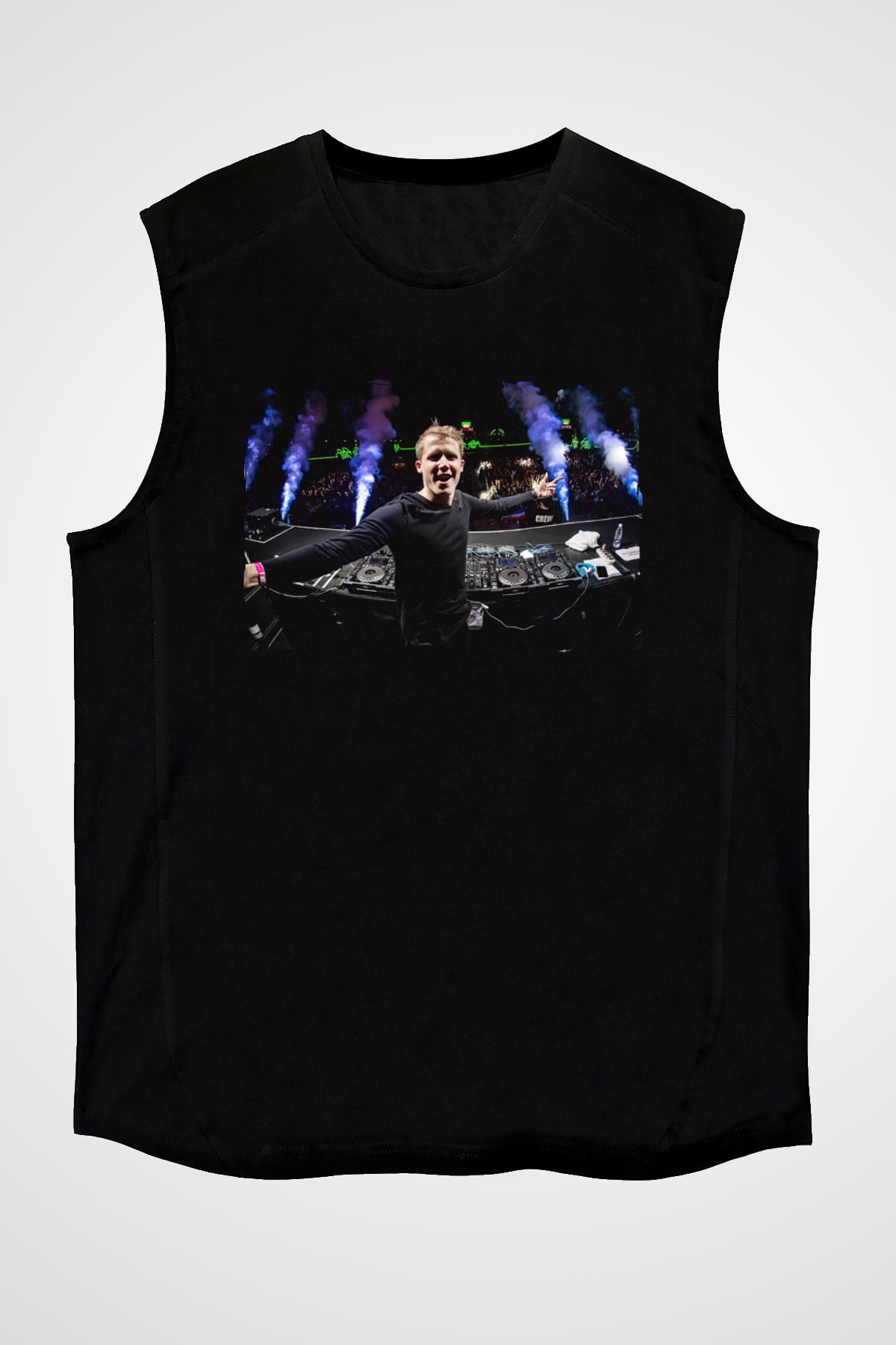 David Guetta Siyah Unisex Kolsuz Tişört