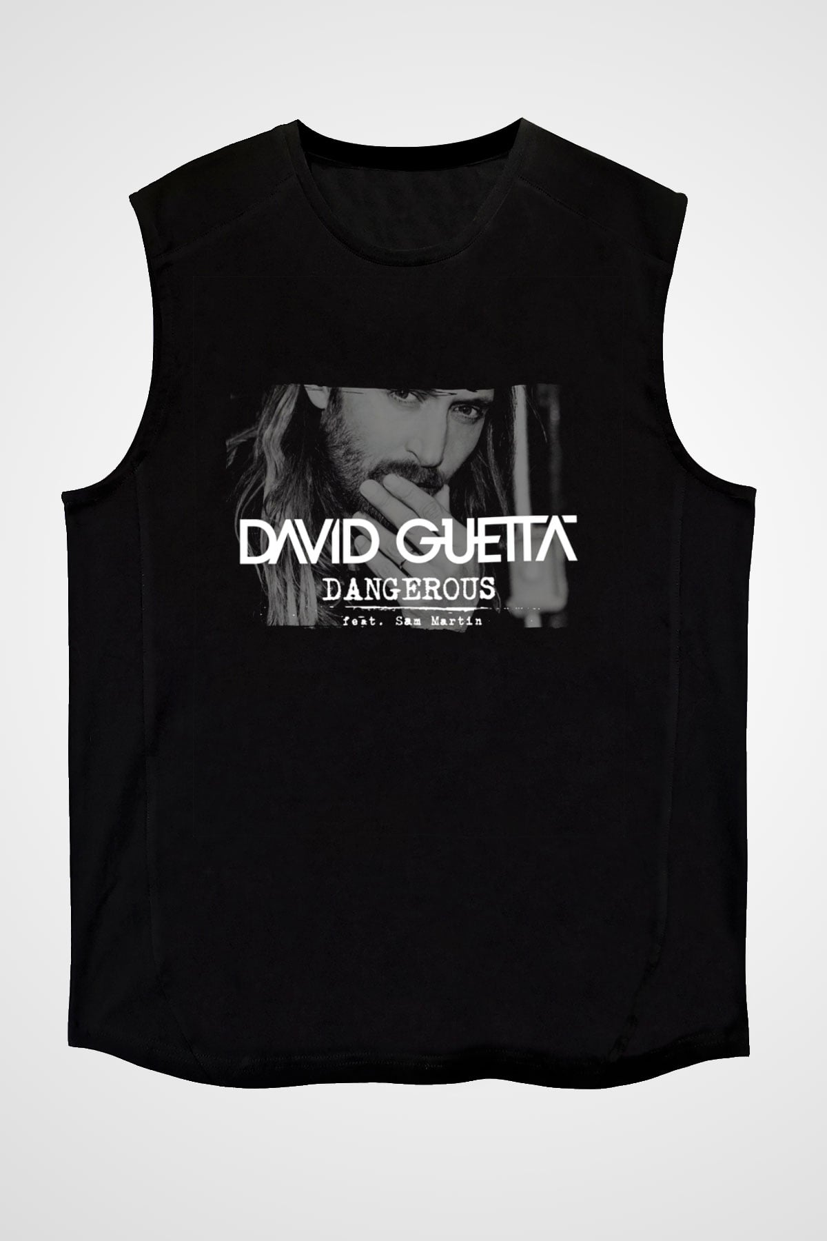 David Guetta Siyah Unisex Kolsuz Tişört