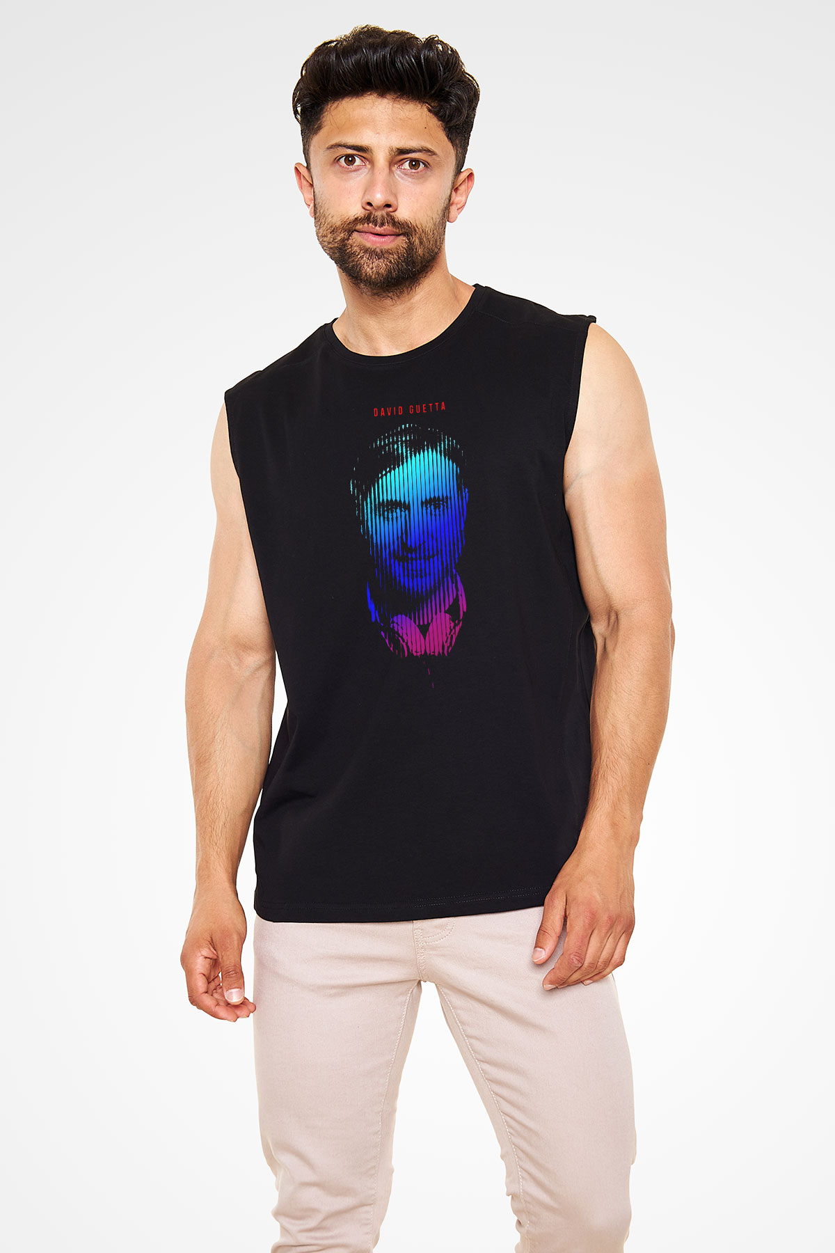 David Guetta Siyah Unisex Kolsuz Tişört