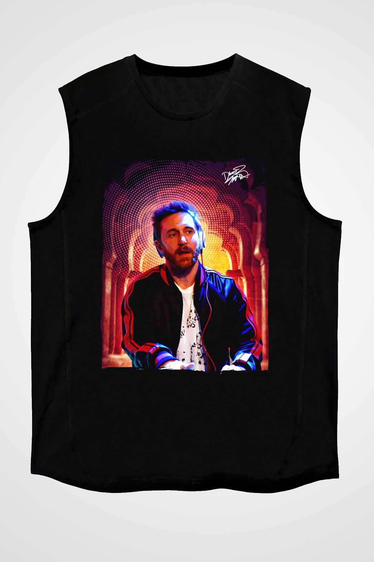 David Guetta Siyah Unisex Kolsuz Tişört