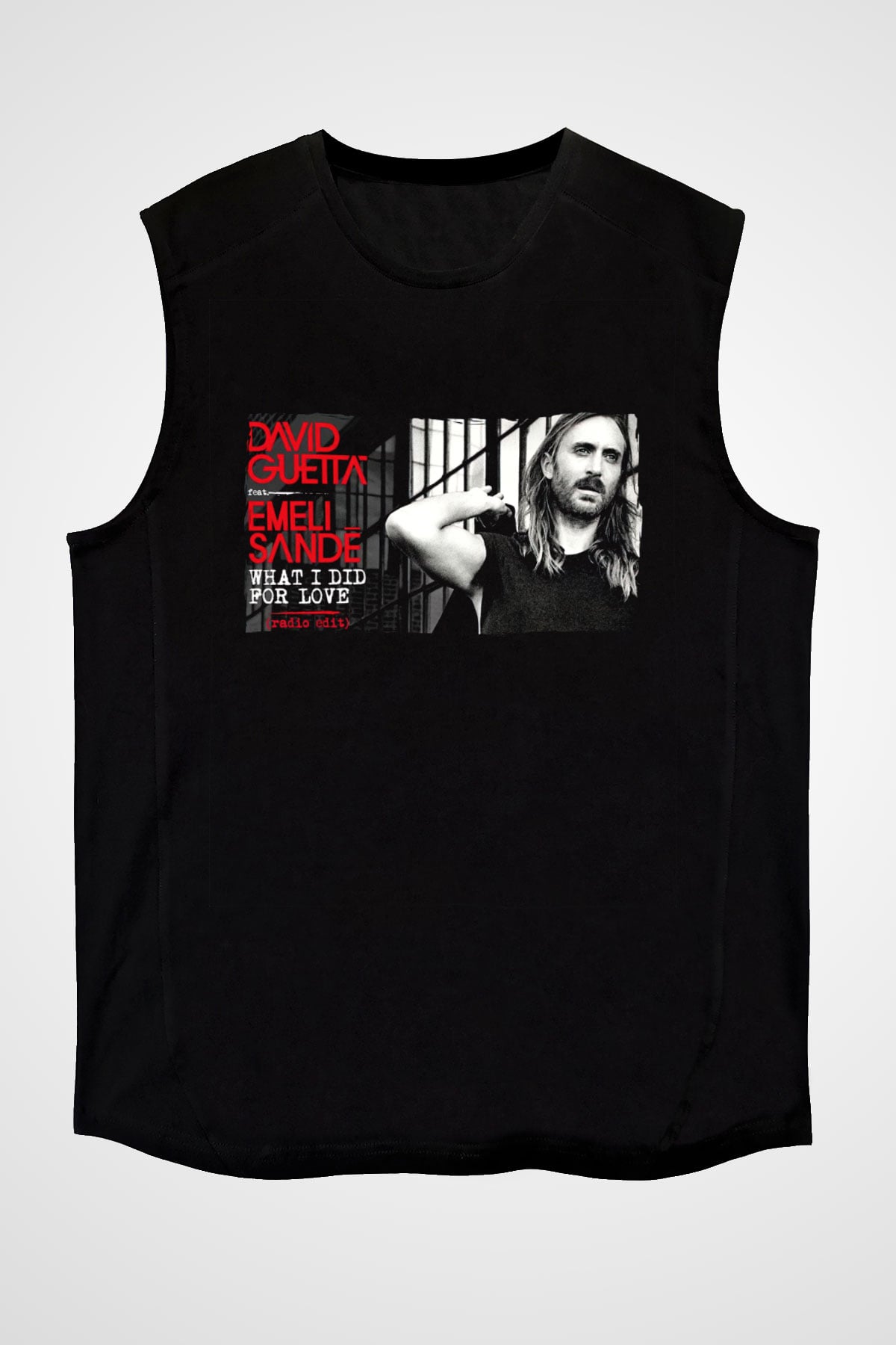David Guetta Siyah Unisex Kolsuz Tişört