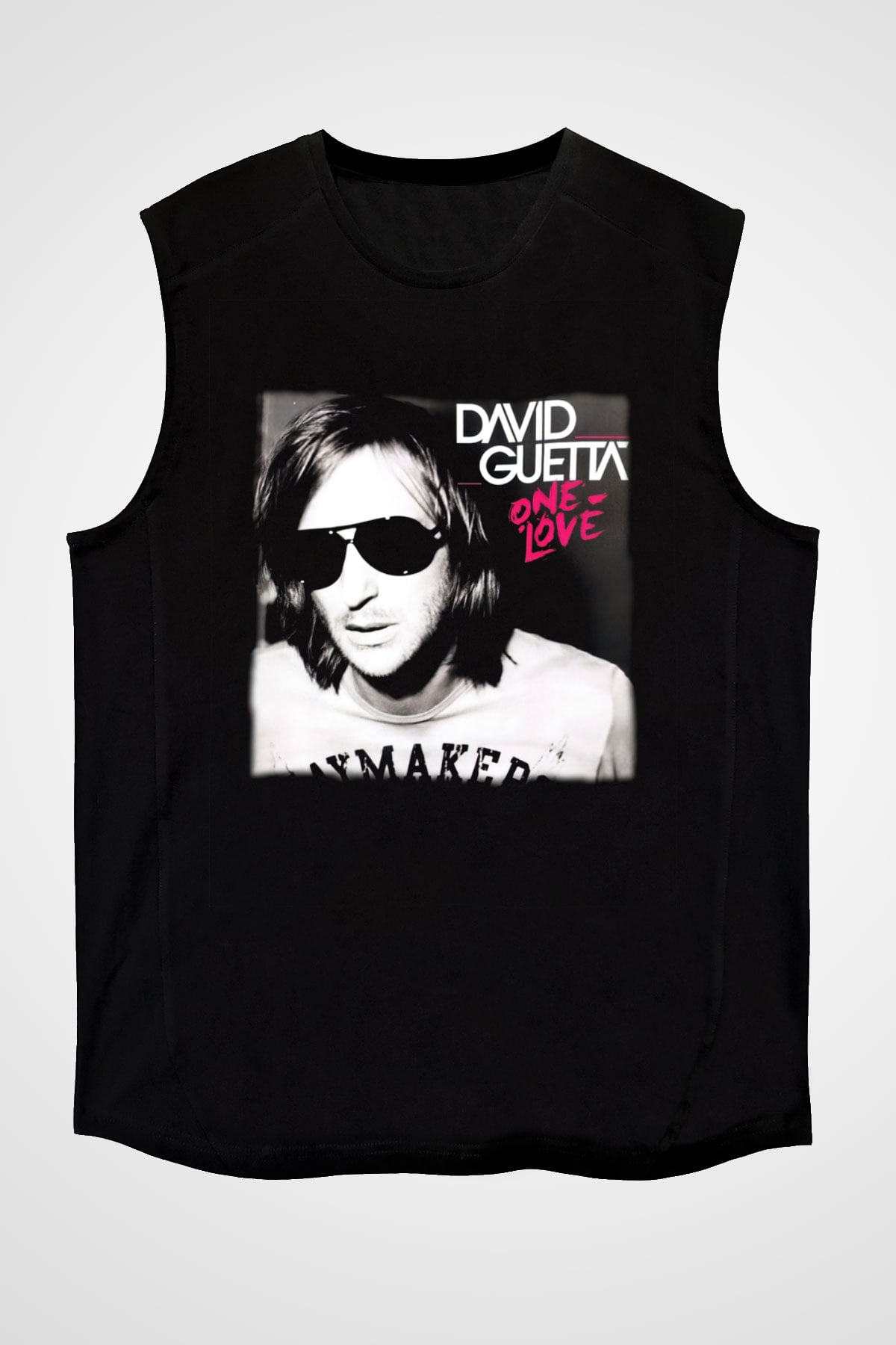 David Guetta Siyah Unisex Kolsuz Tişört
