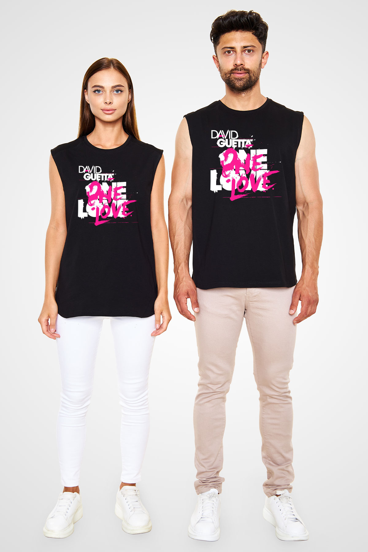 David Guetta Siyah Unisex Kolsuz Tişört