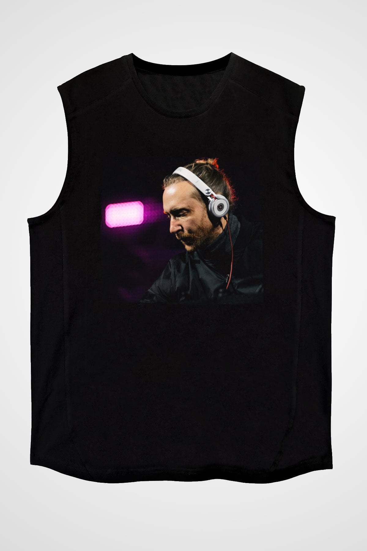 David Guetta Siyah Unisex Kolsuz Tişört