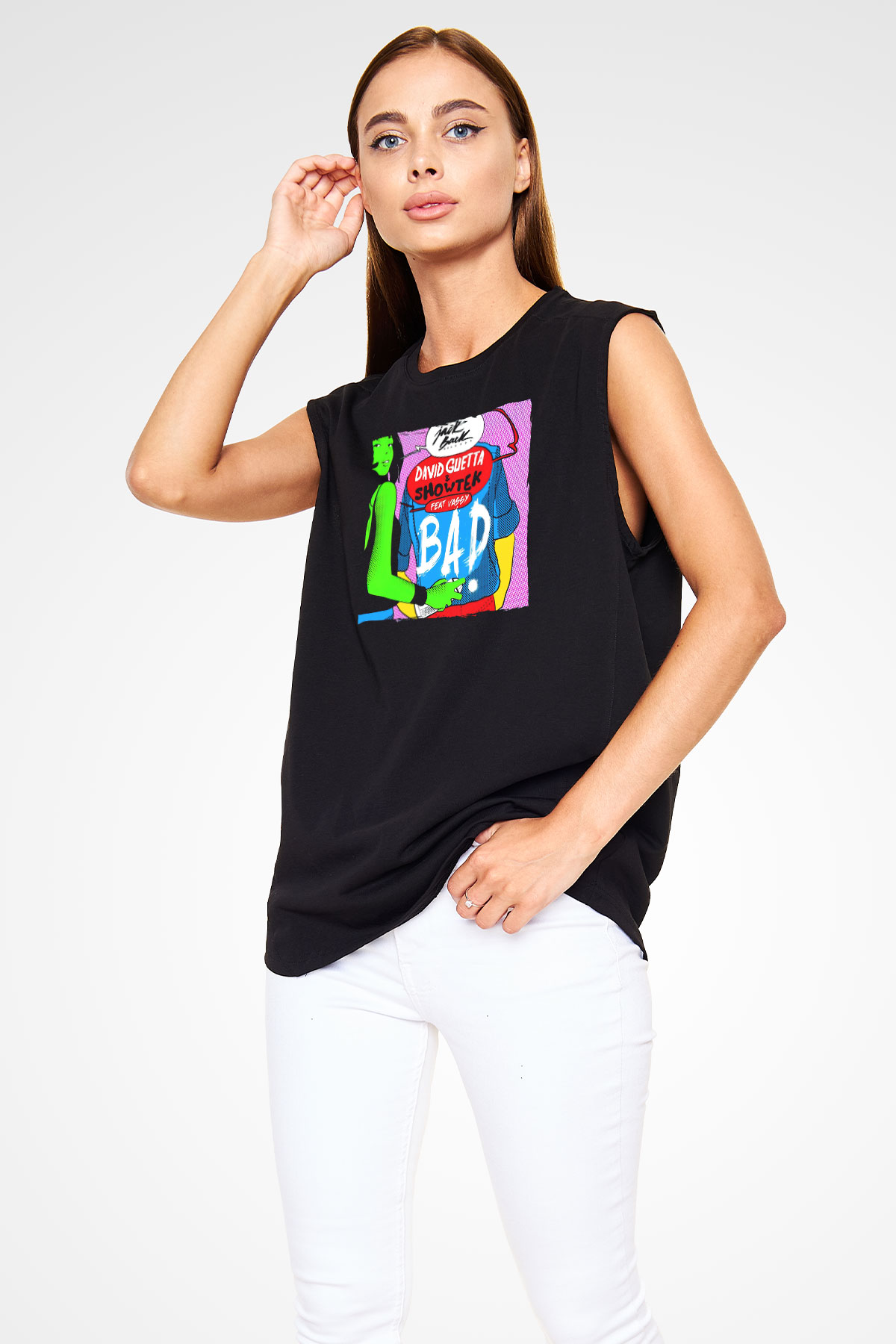 David Guetta Siyah Unisex Kolsuz Tişört