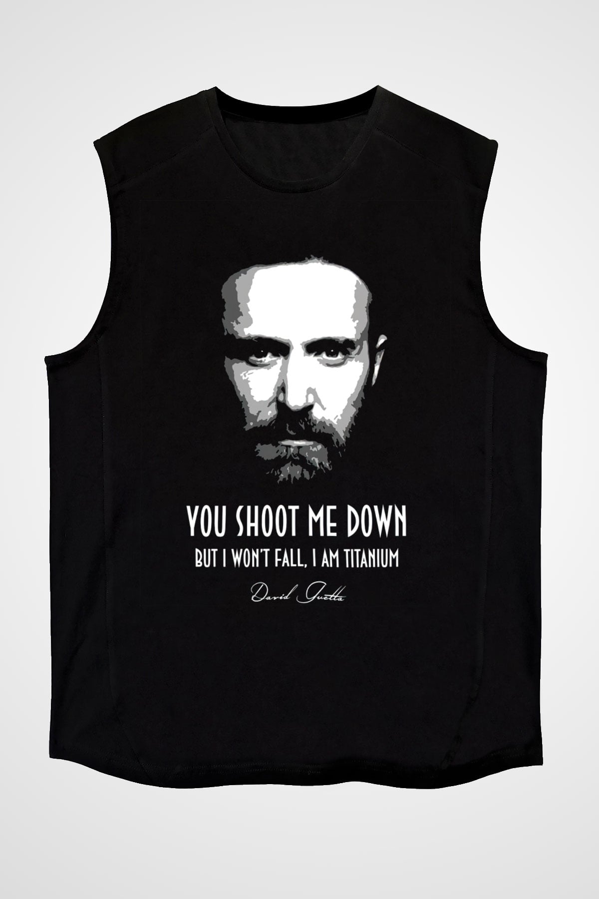 David Guetta Siyah Unisex Kolsuz Tişört