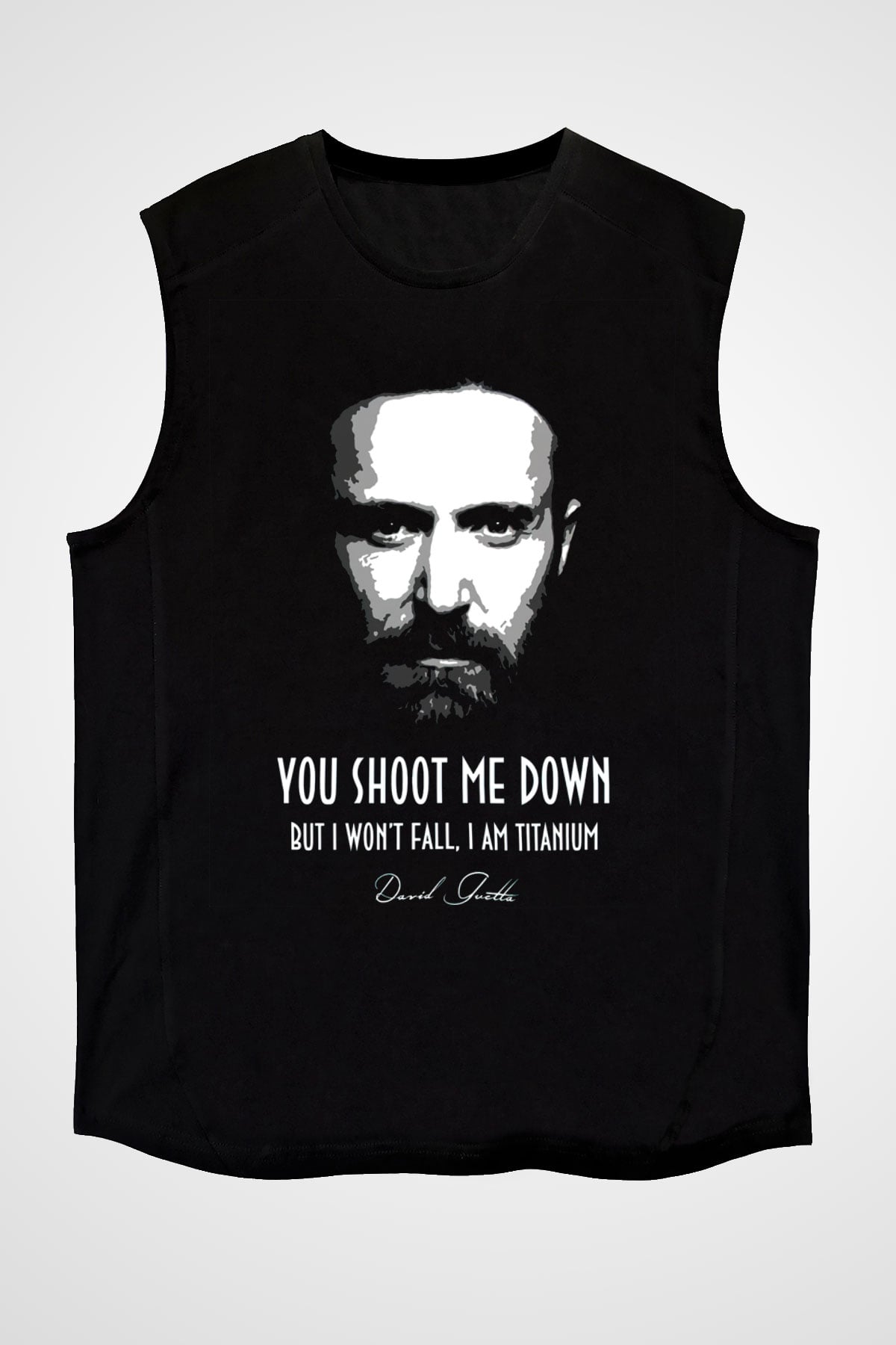 David Guetta Siyah Unisex Kolsuz Tişört