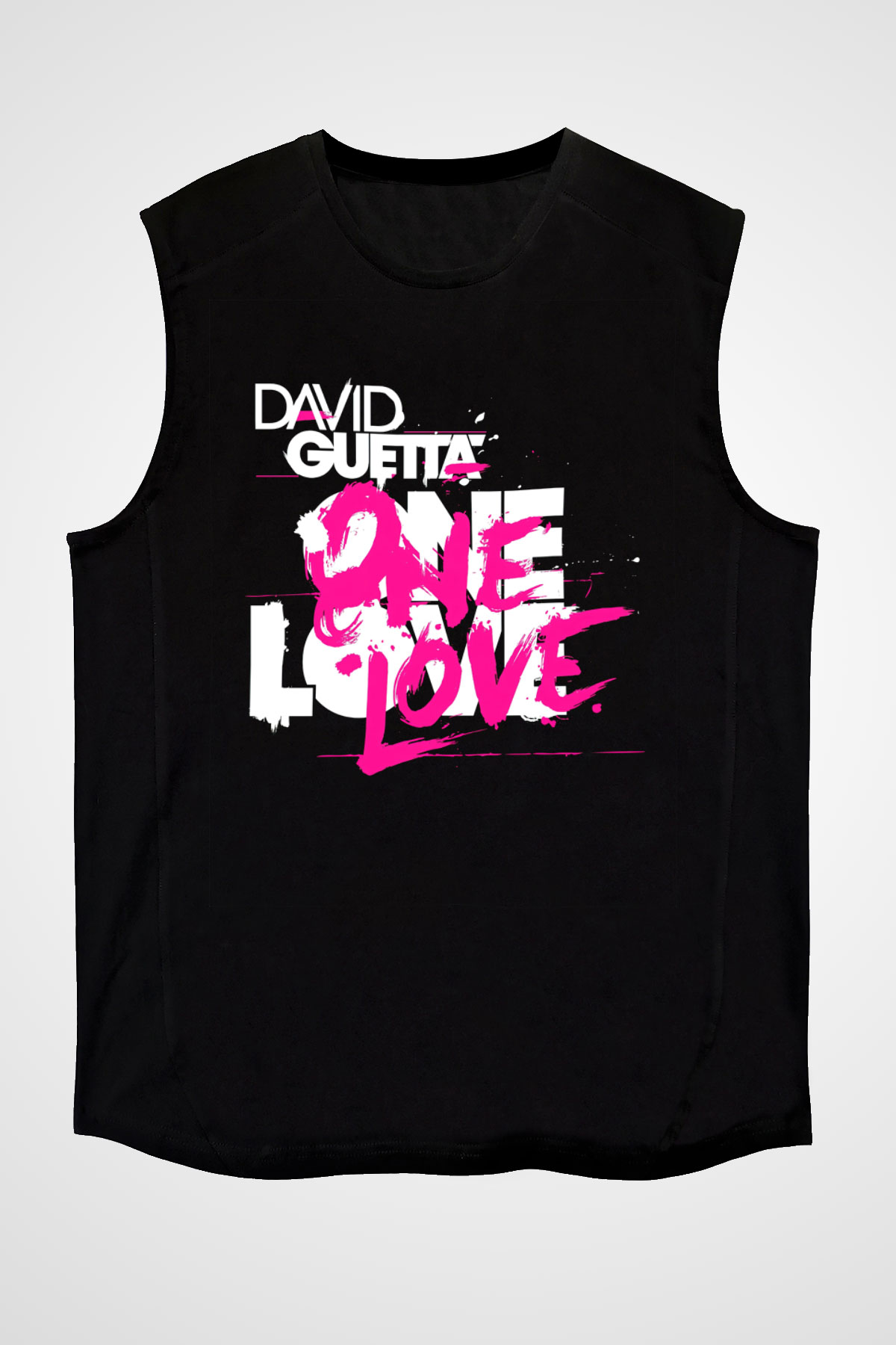 David Guetta Siyah Unisex Kolsuz Tişört